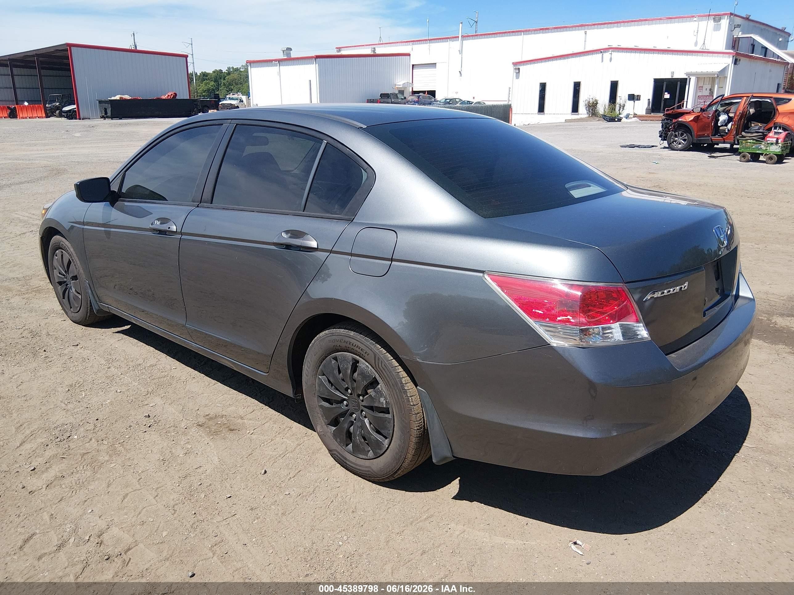2008 Honda Accord 2.4 Lx Gray vin: 1HGCP263X8A145740