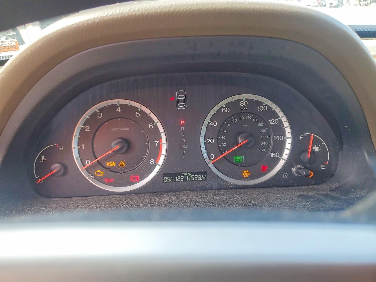 2008 Honda Accord Lx White vin: 1HGCP263X8A163722