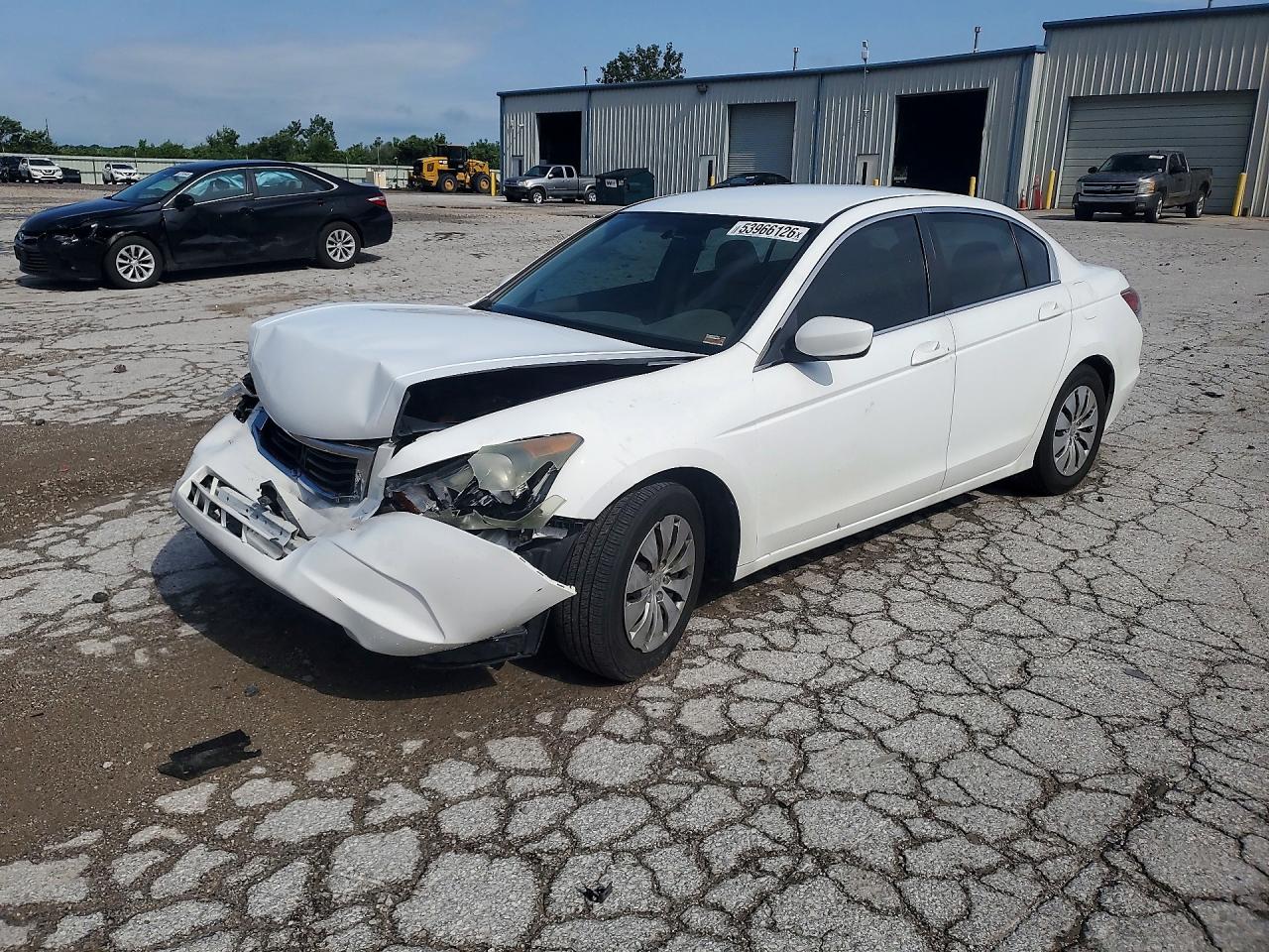 2008 Honda Accord Lx White vin: 1HGCP263X8A163722