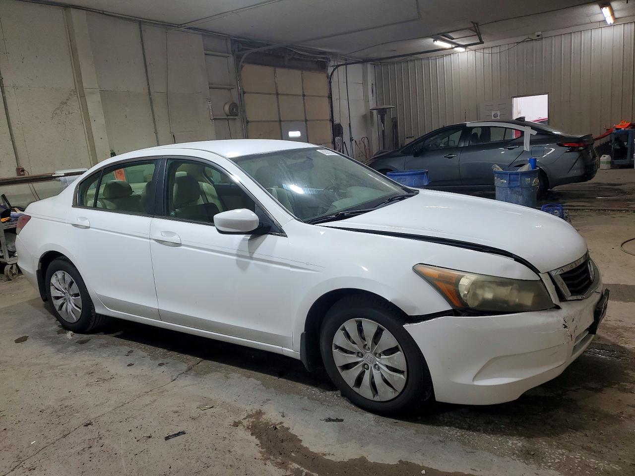 2009 Honda Accord Lx White vin: 1HGCP263X9A029875