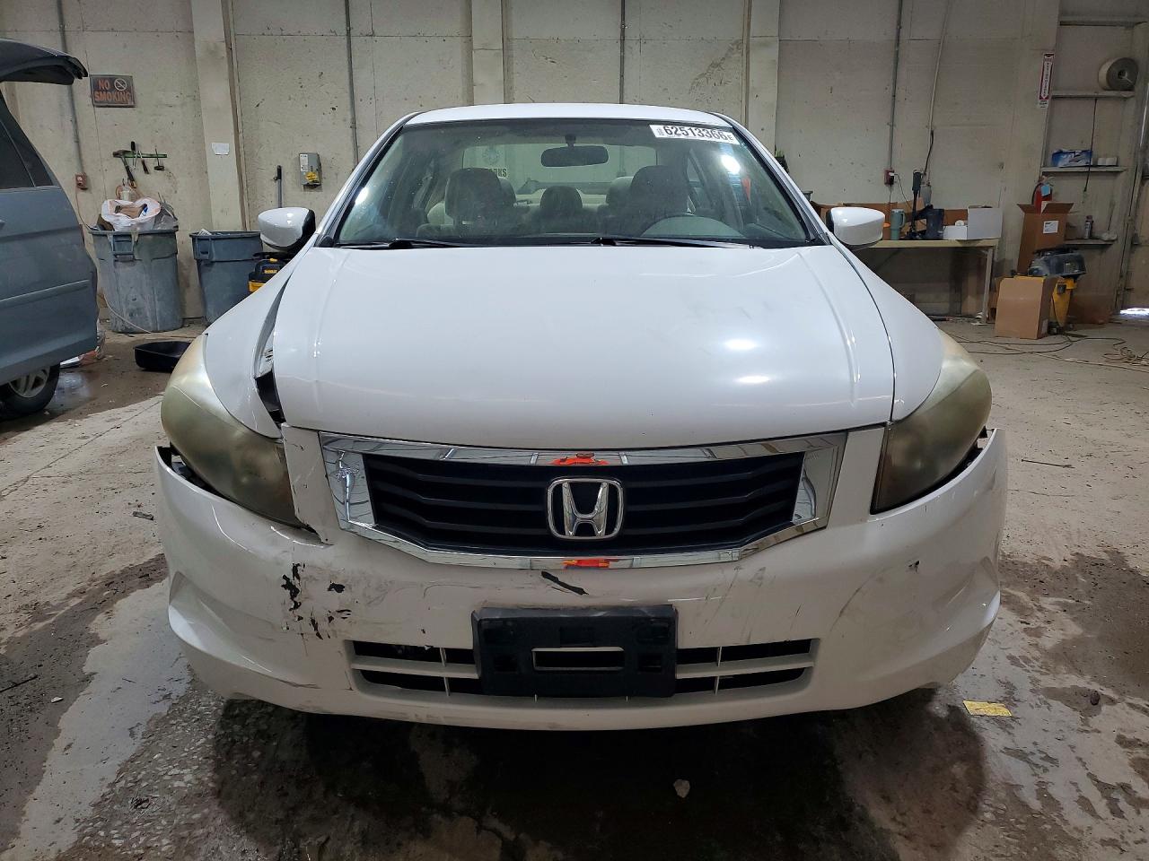 2009 Honda Accord Lx White vin: 1HGCP263X9A029875