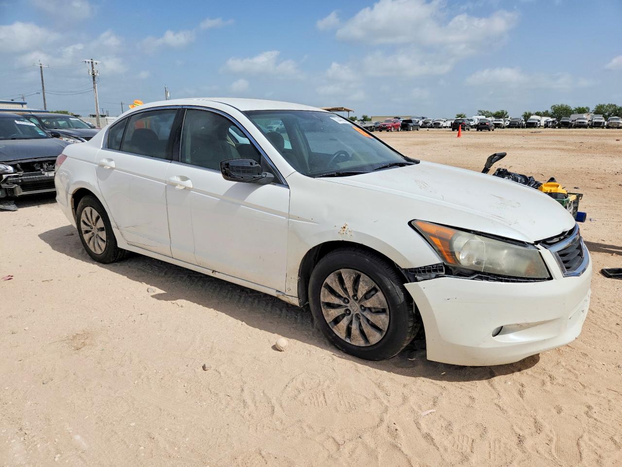 2009 Honda Accord Lx White vin: 1HGCP263X9A029892