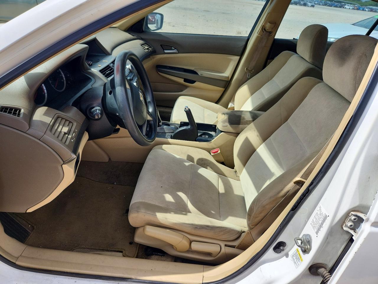 2009 Honda Accord Lx White vin: 1HGCP263X9A029892