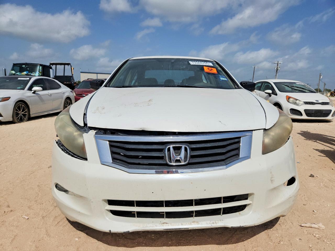 2009 Honda Accord Lx White vin: 1HGCP263X9A029892