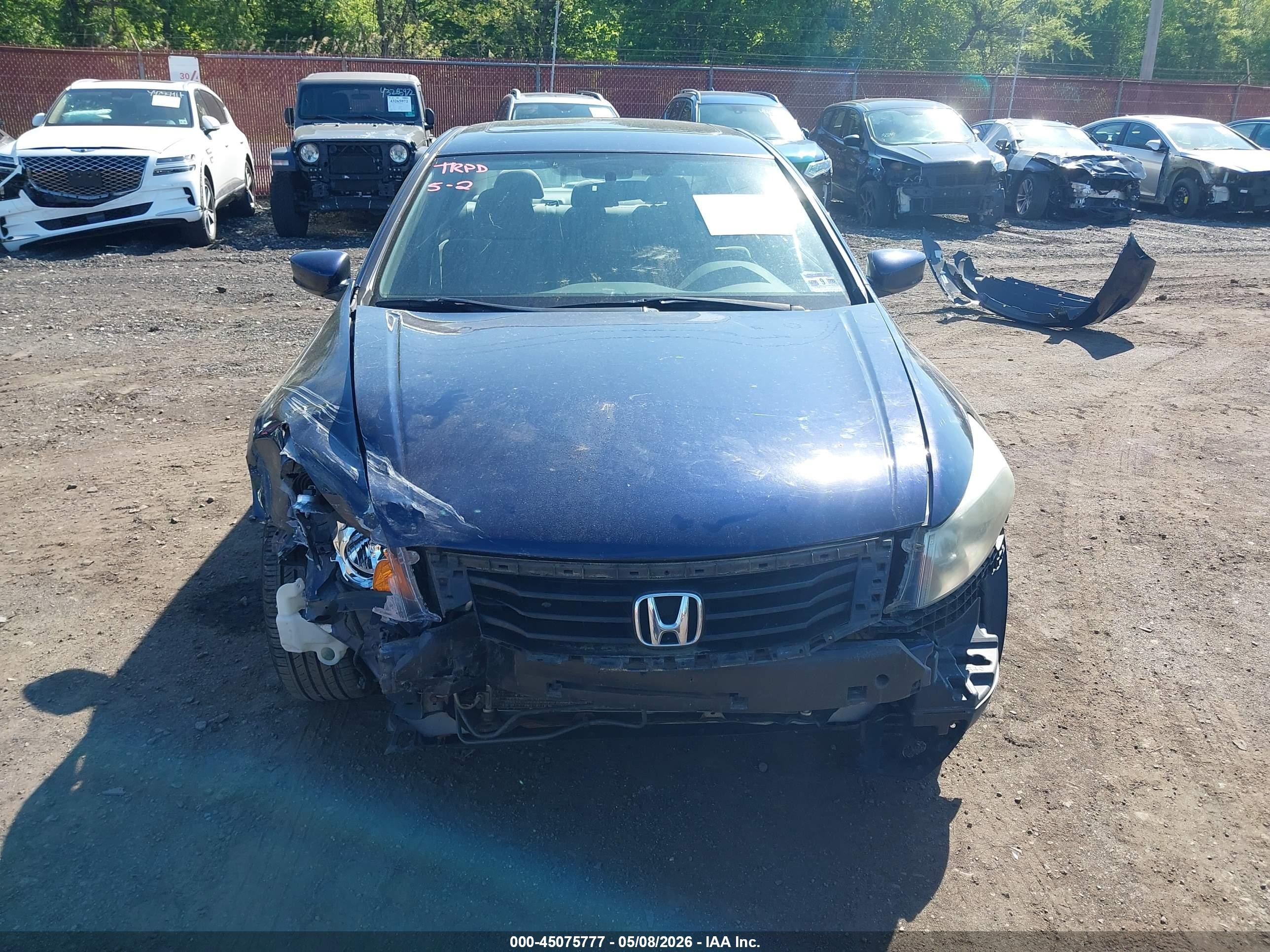2009 Honda Accord 2.4 Lx Dark Blue vin: 1HGCP263X9A042495