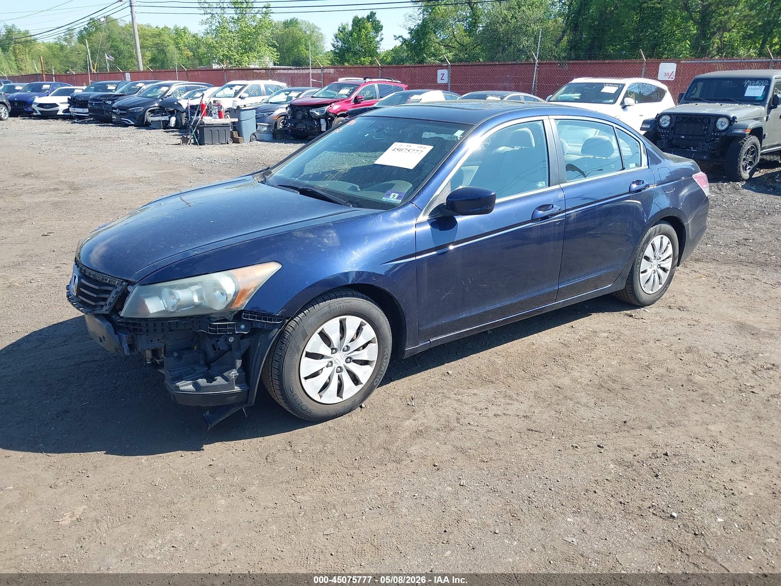2009 Honda Accord 2.4 Lx Dark Blue vin: 1HGCP263X9A042495