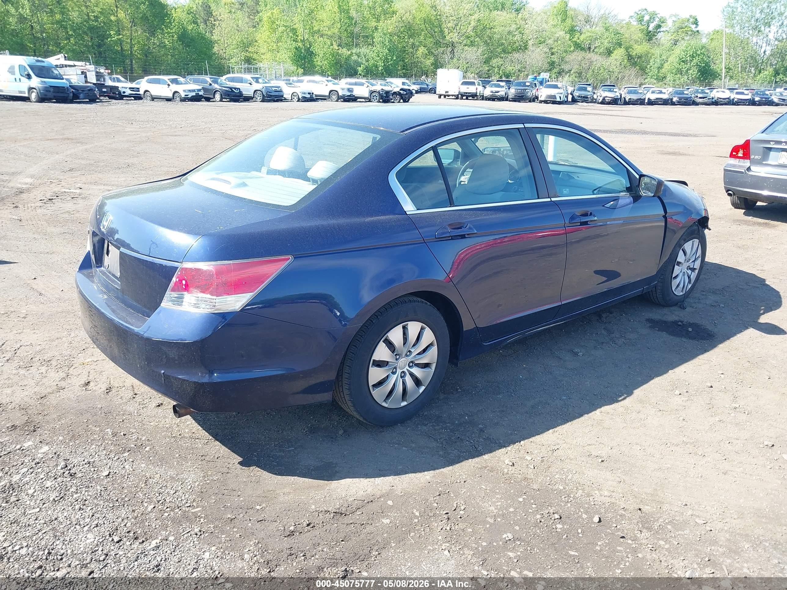 2009 Honda Accord 2.4 Lx Dark Blue vin: 1HGCP263X9A042495