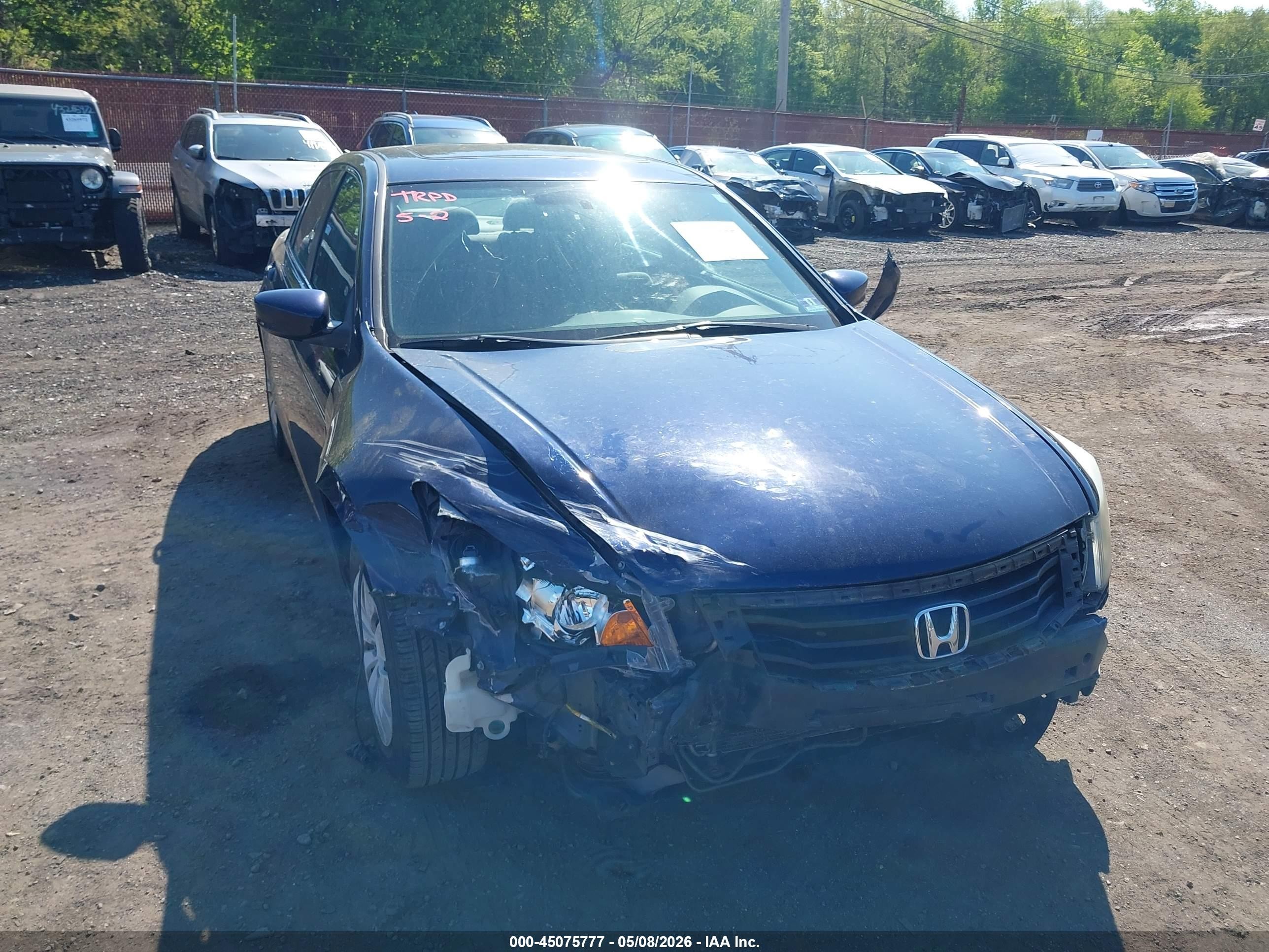 2009 Honda Accord 2.4 Lx Dark Blue vin: 1HGCP263X9A042495