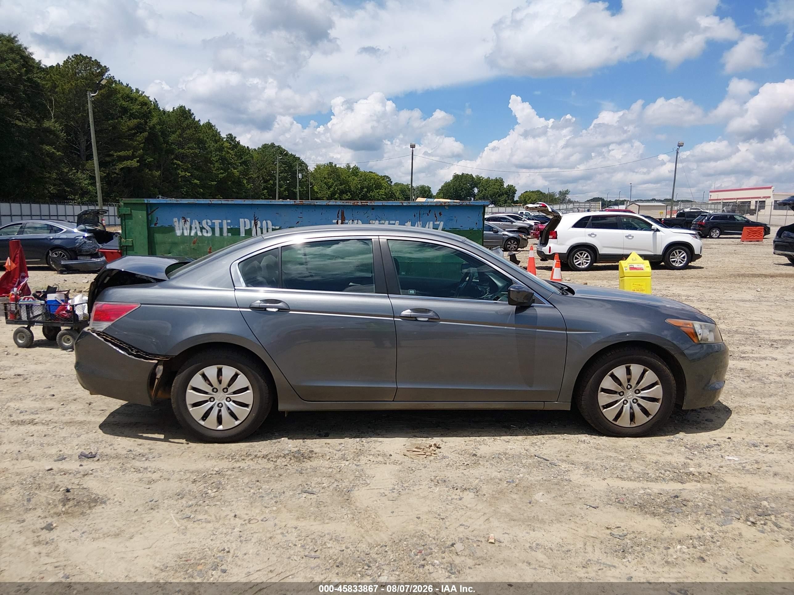 2009 Honda Accord 2.4 Lx Gray vin: 1HGCP263X9A078395