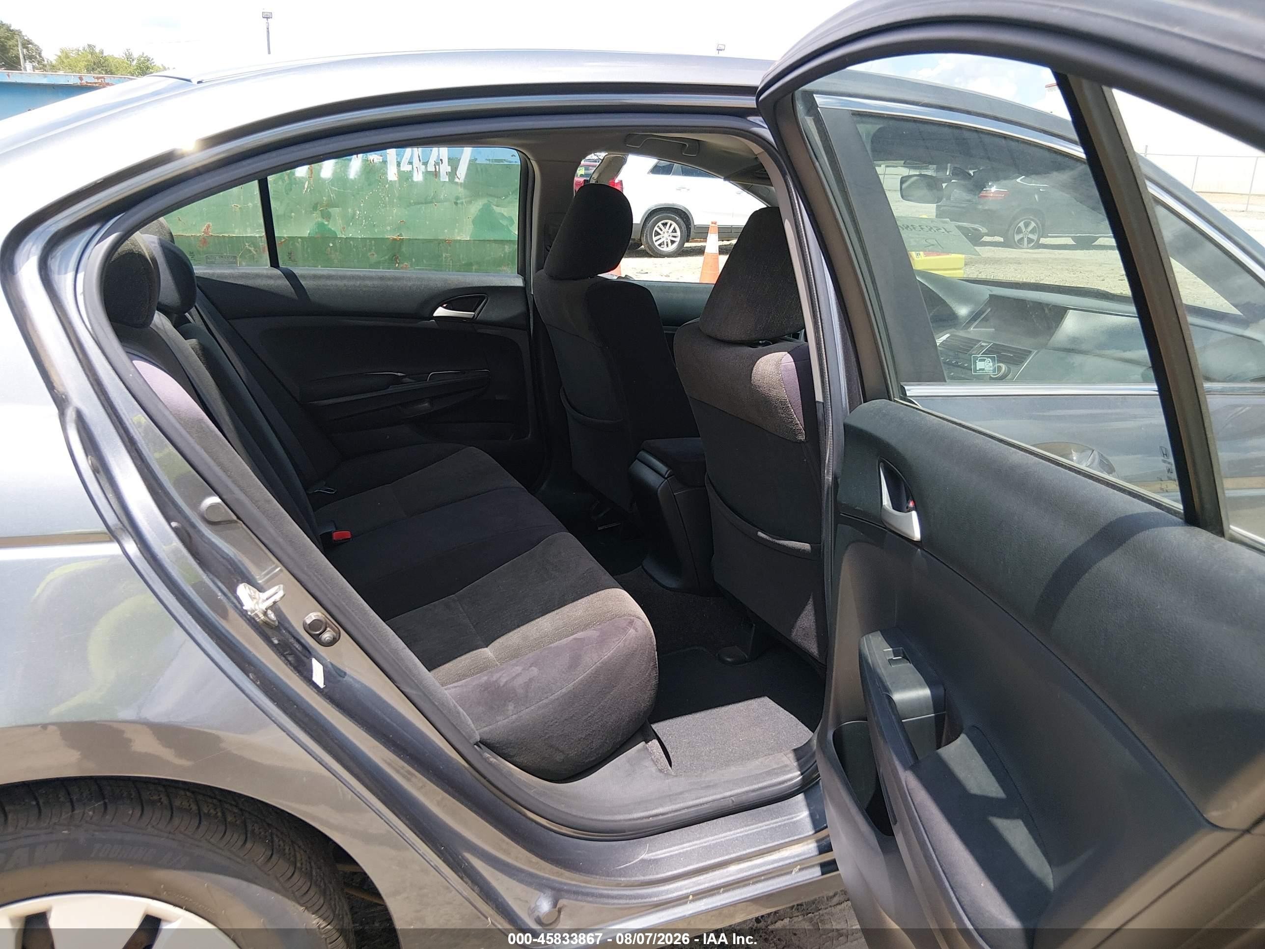 2009 Honda Accord 2.4 Lx Gray vin: 1HGCP263X9A078395