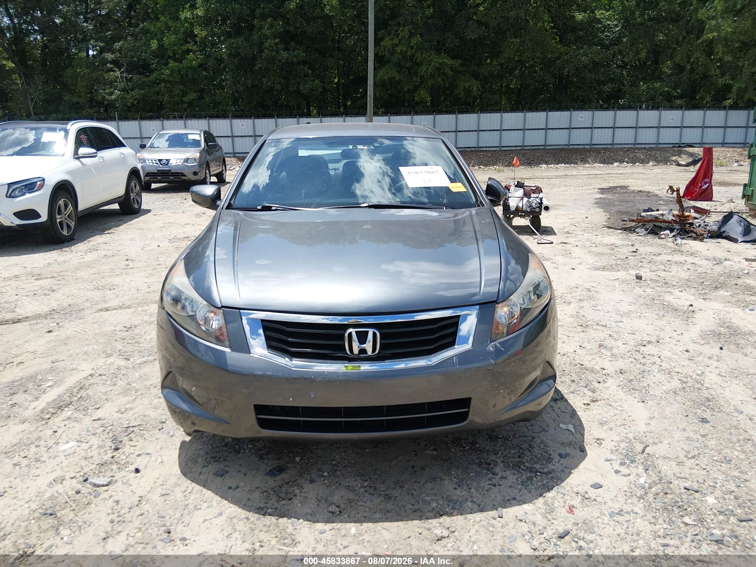 2009 Honda Accord 2.4 Lx Gray vin: 1HGCP263X9A078395