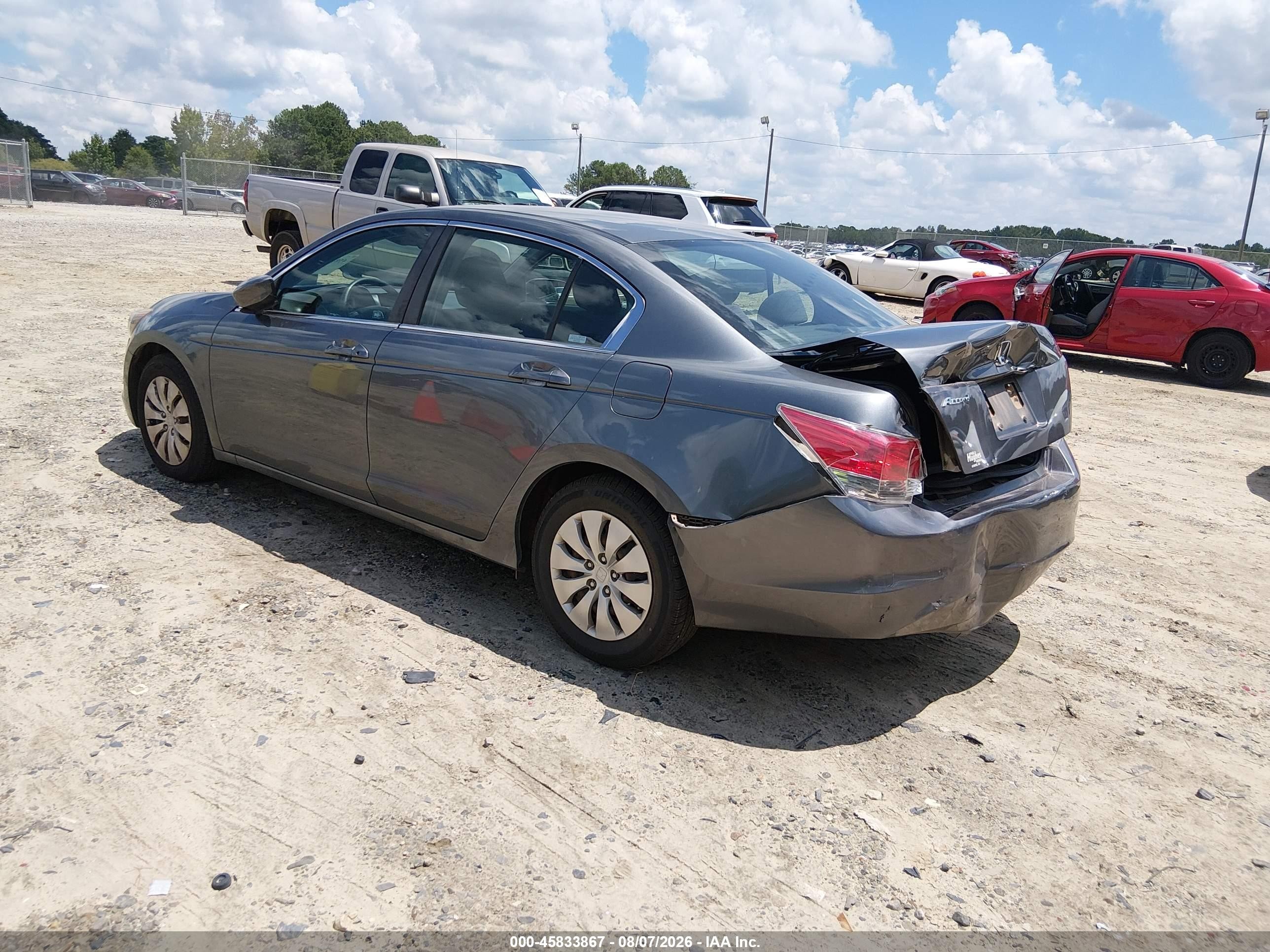 2009 Honda Accord 2.4 Lx Gray vin: 1HGCP263X9A078395