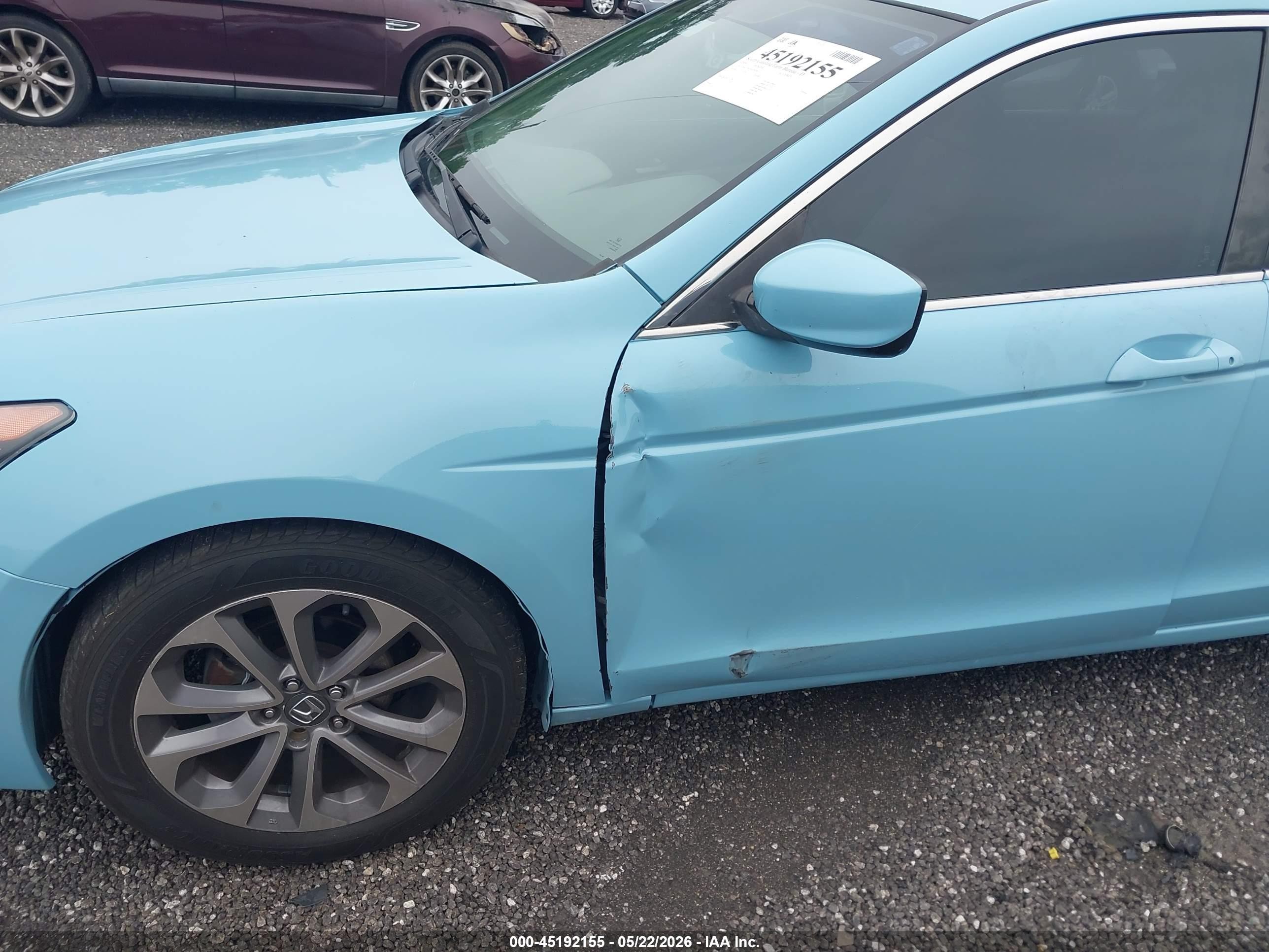 2009 Honda Accord 2.4 Lx Light Blue vin: 1HGCP263X9A081863