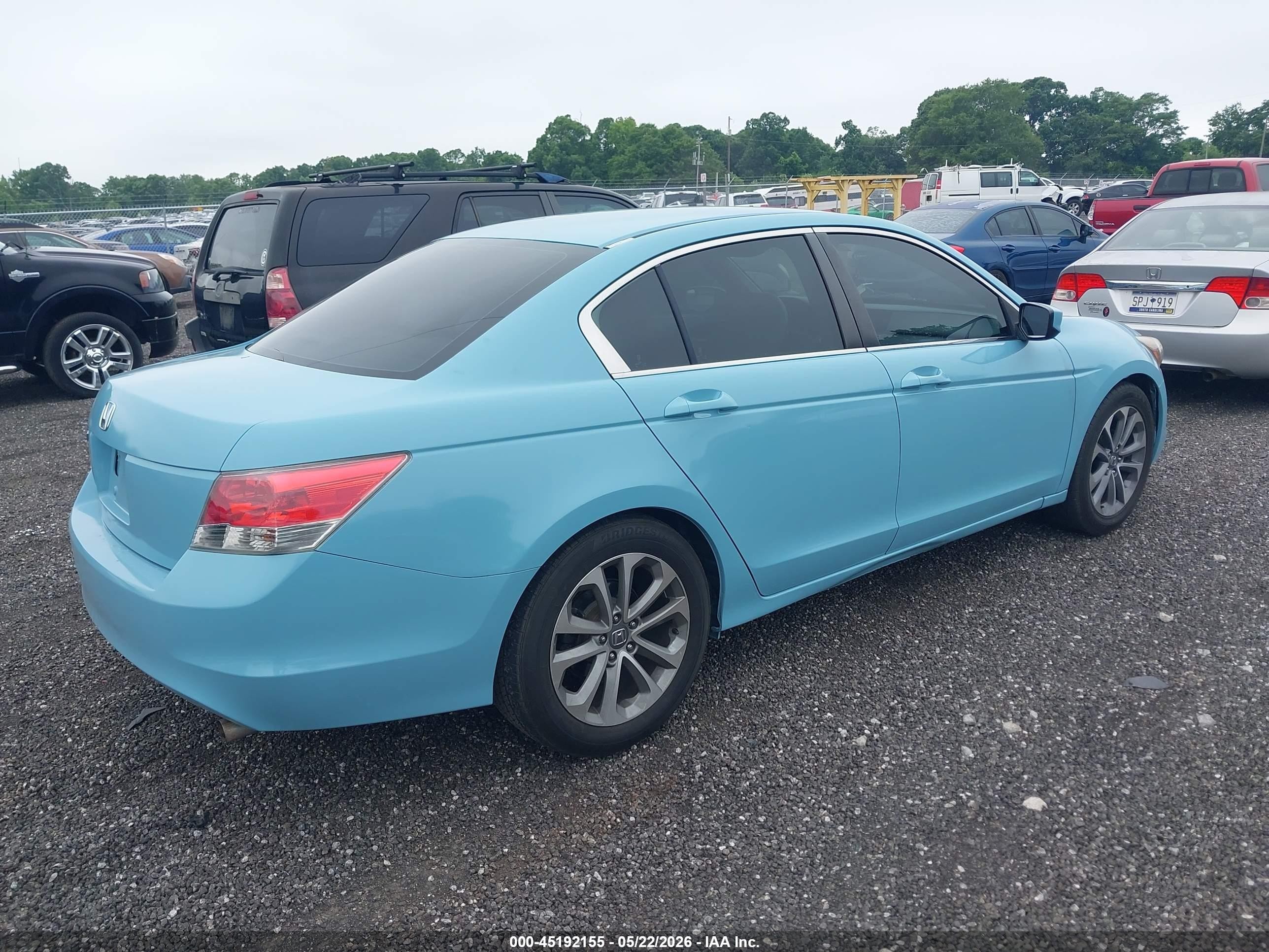 2009 Honda Accord 2.4 Lx Light Blue vin: 1HGCP263X9A081863