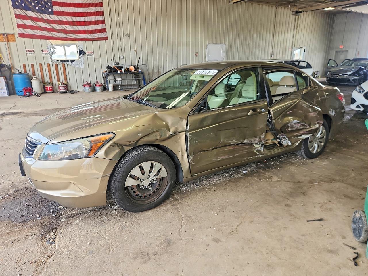 2009 Honda Accord Lx Tan vin: 1HGCP263X9A103702