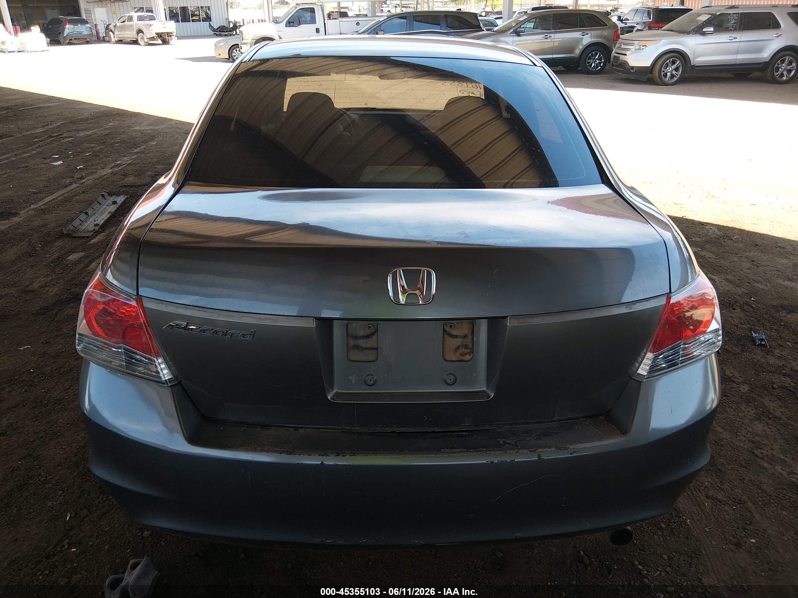 2009 Honda Accord 2.4 Lx Gray vin: 1HGCP263X9A164855