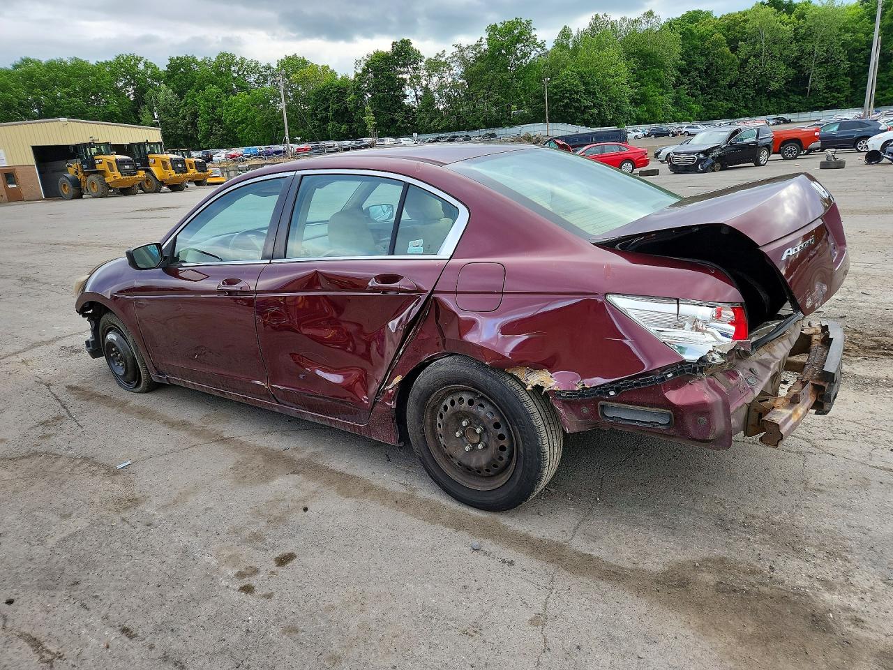 2009 Honda Accord Lx Бордовый vin: 1HGCP263X9A187262