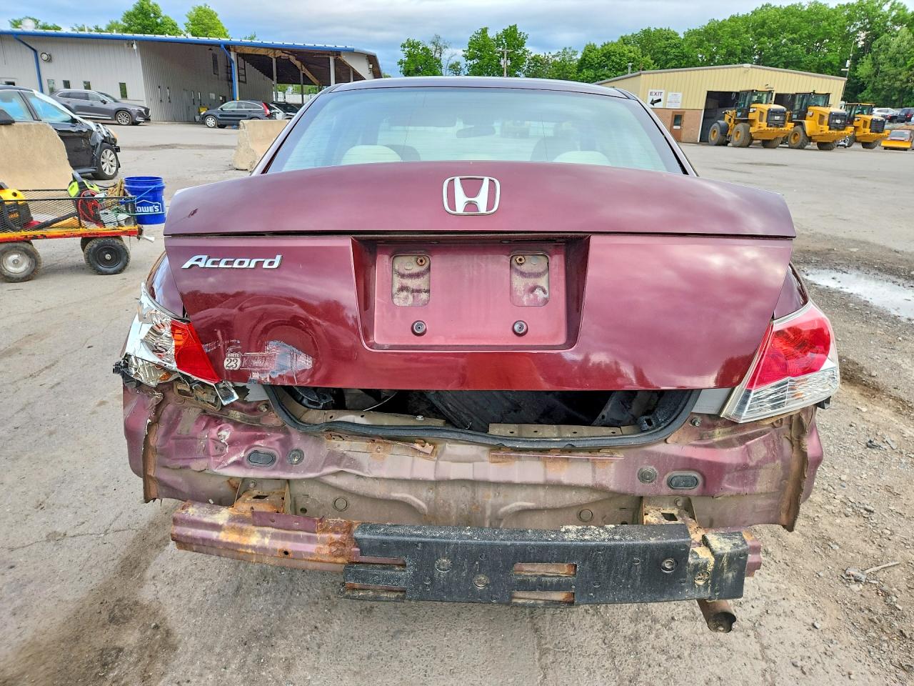 2009 Honda Accord Lx Бордовый vin: 1HGCP263X9A187262