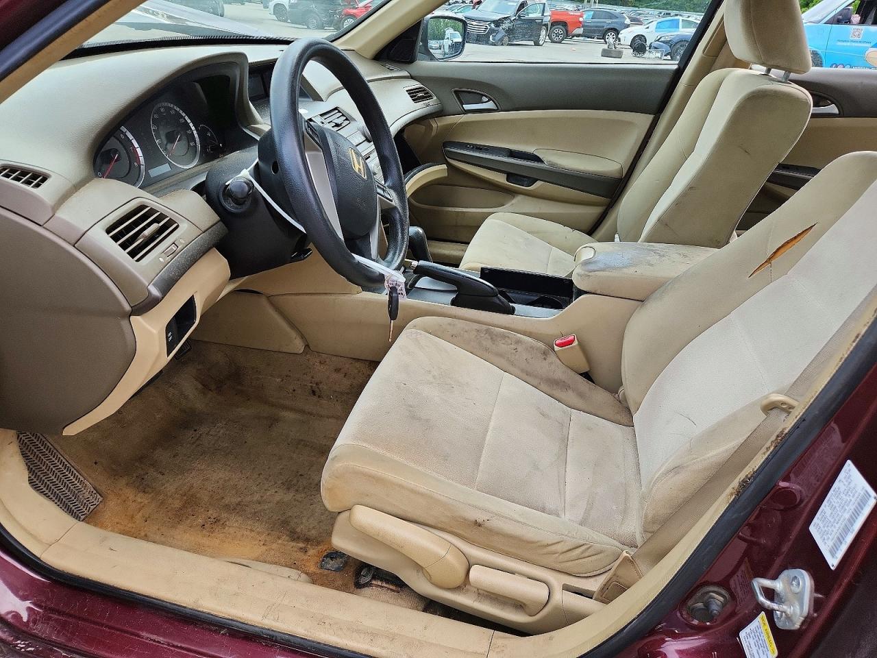 2009 Honda Accord Lx Бордовый vin: 1HGCP263X9A187262