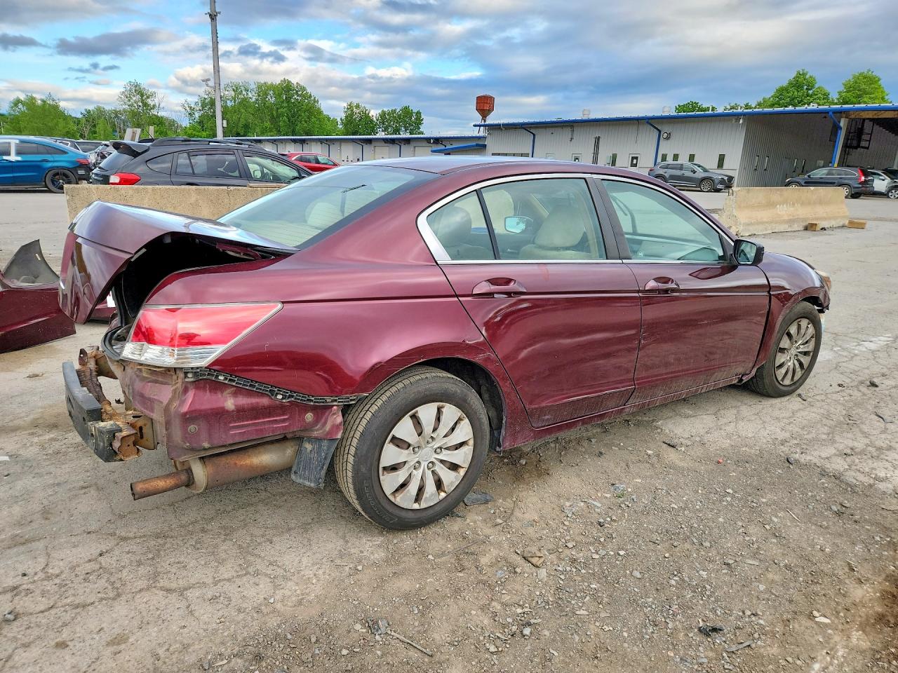 2009 Honda Accord Lx Бордовый vin: 1HGCP263X9A187262