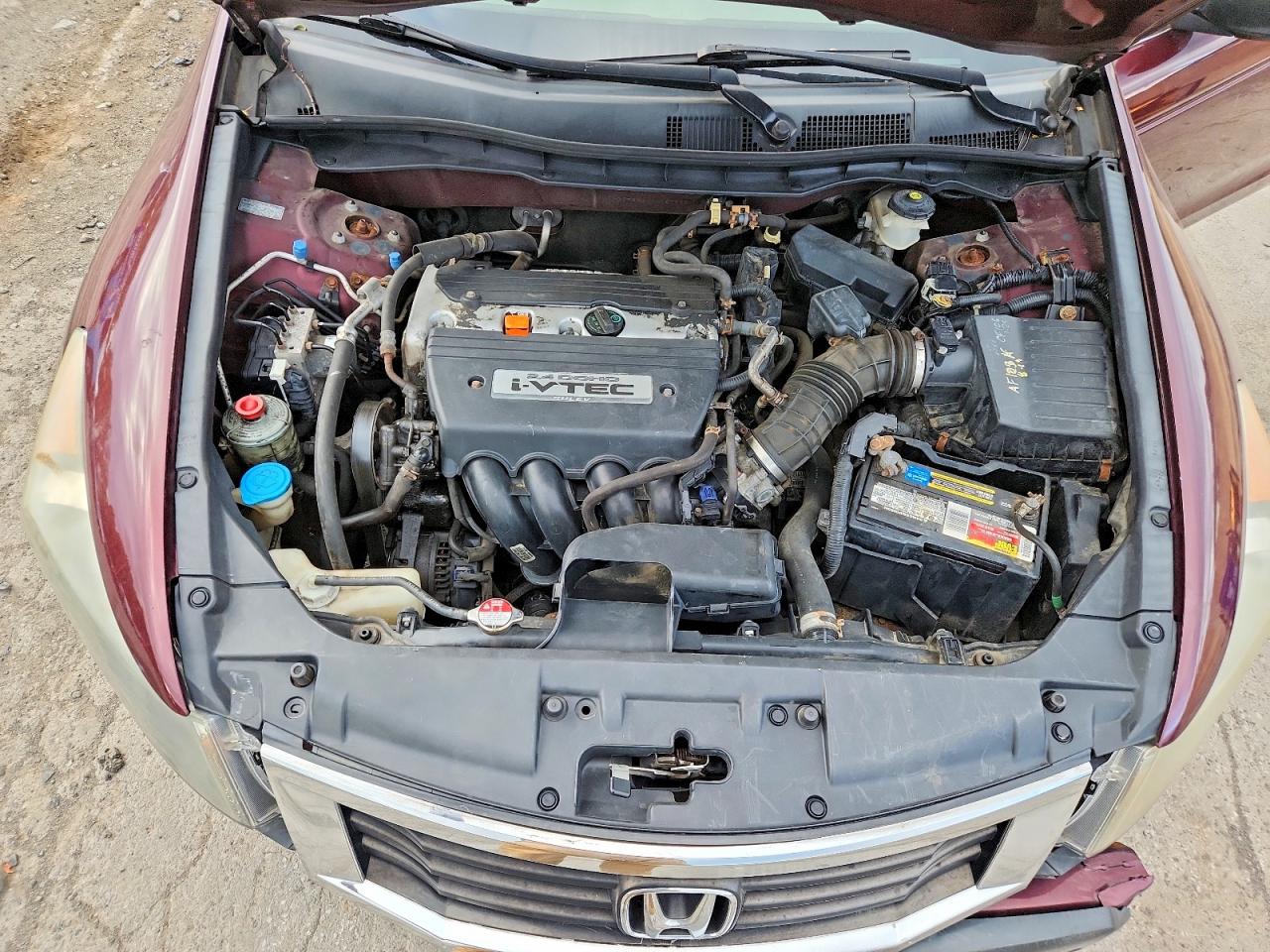 2009 Honda Accord Lx Бордовый vin: 1HGCP263X9A187262