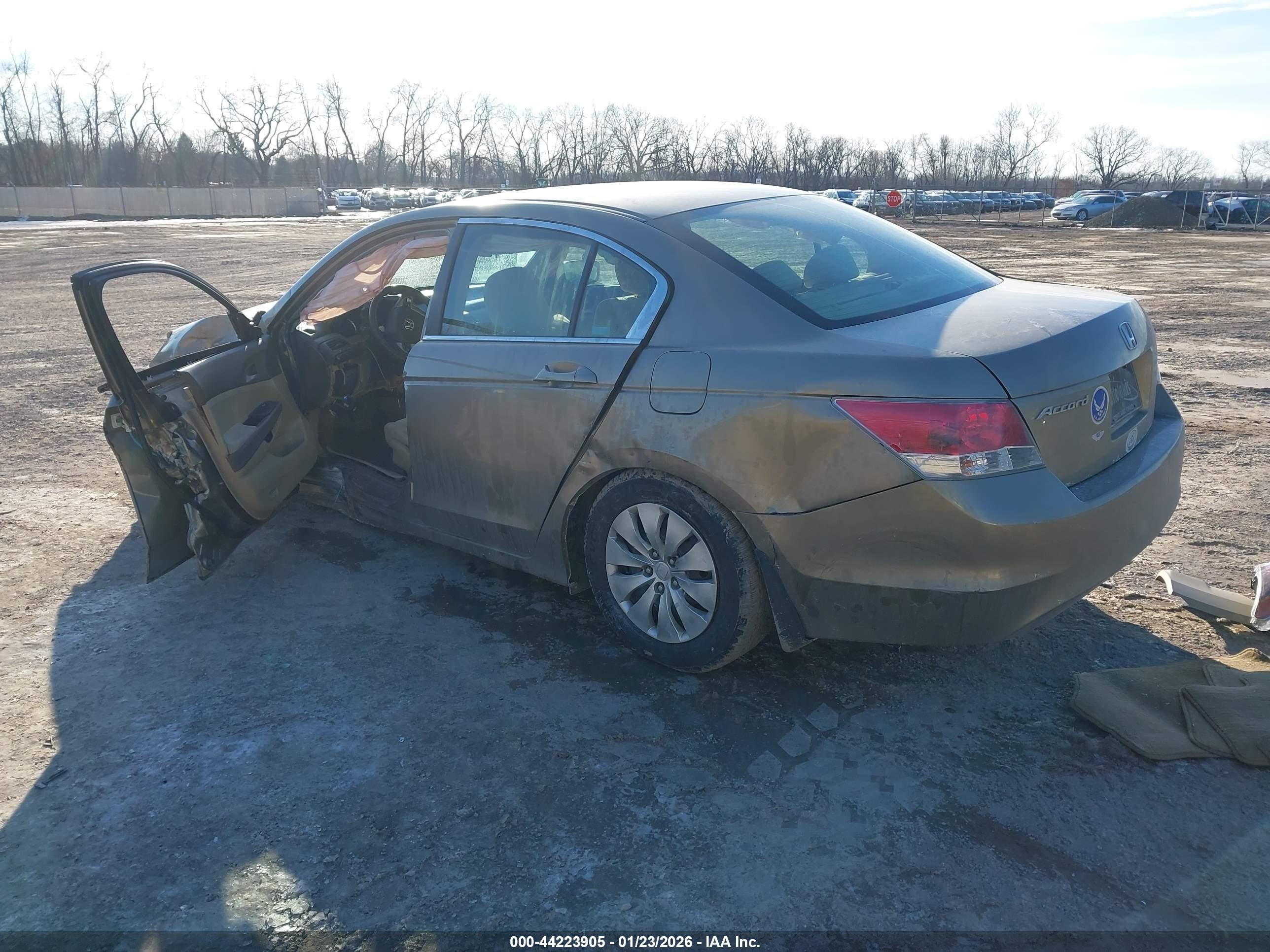2009 Honda Accord 2.4 Lx Brown vin: 1HGCP263X9A188458