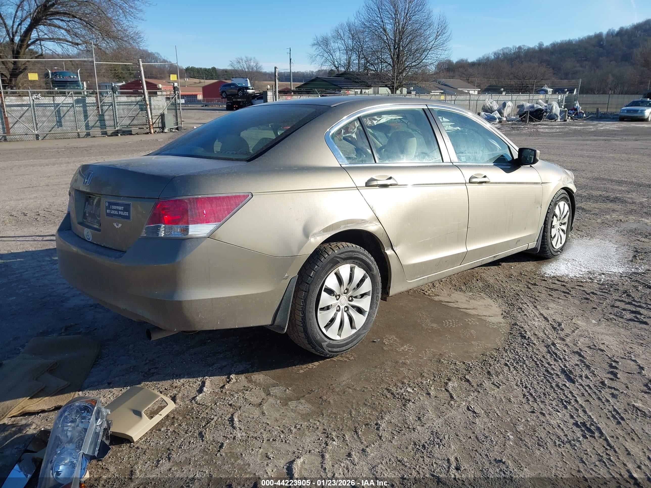 2009 Honda Accord 2.4 Lx Brown vin: 1HGCP263X9A188458
