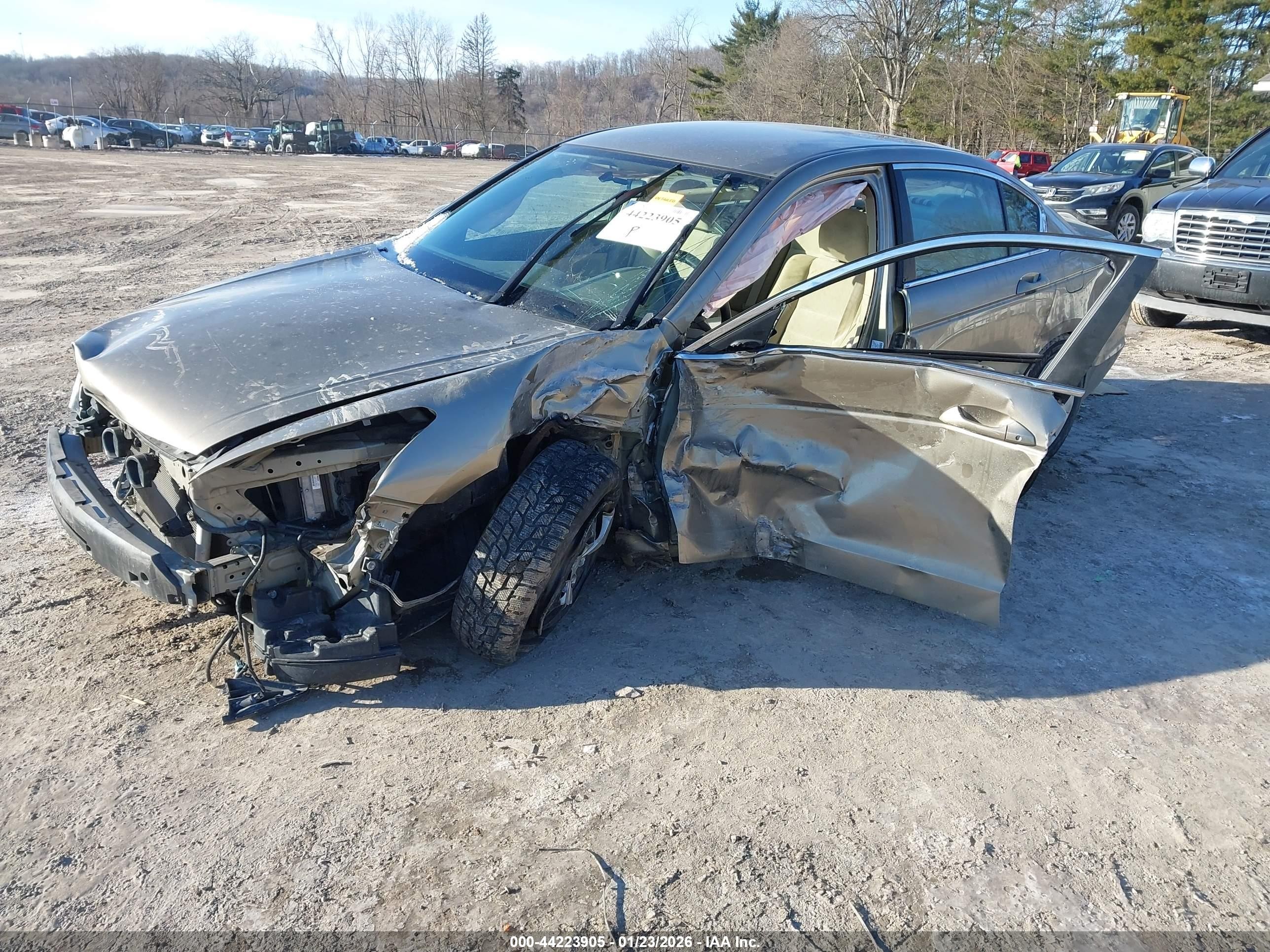 2009 Honda Accord 2.4 Lx Brown vin: 1HGCP263X9A188458