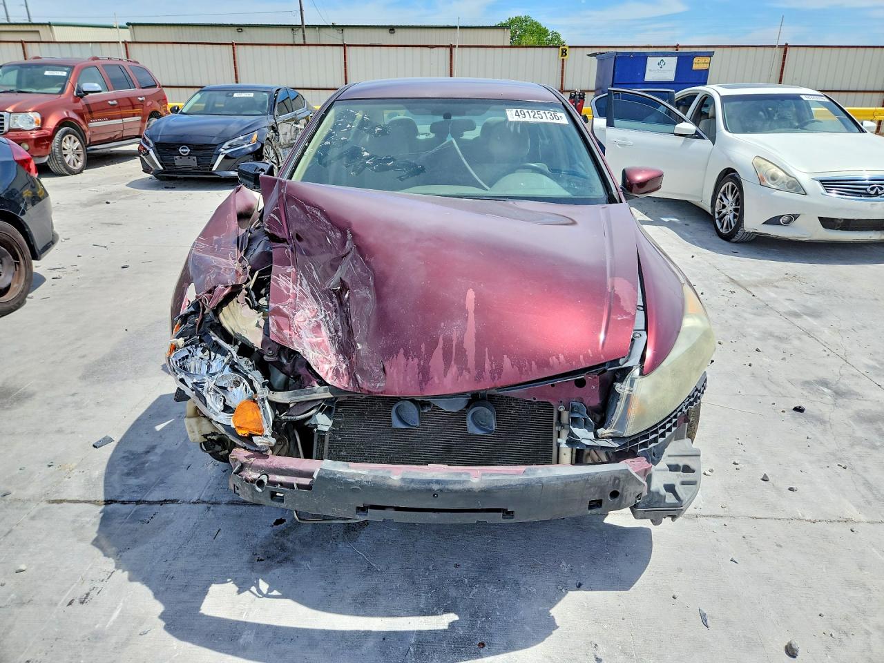 2009 Honda Accord Maroon vin: 1HGCP263X9A191859