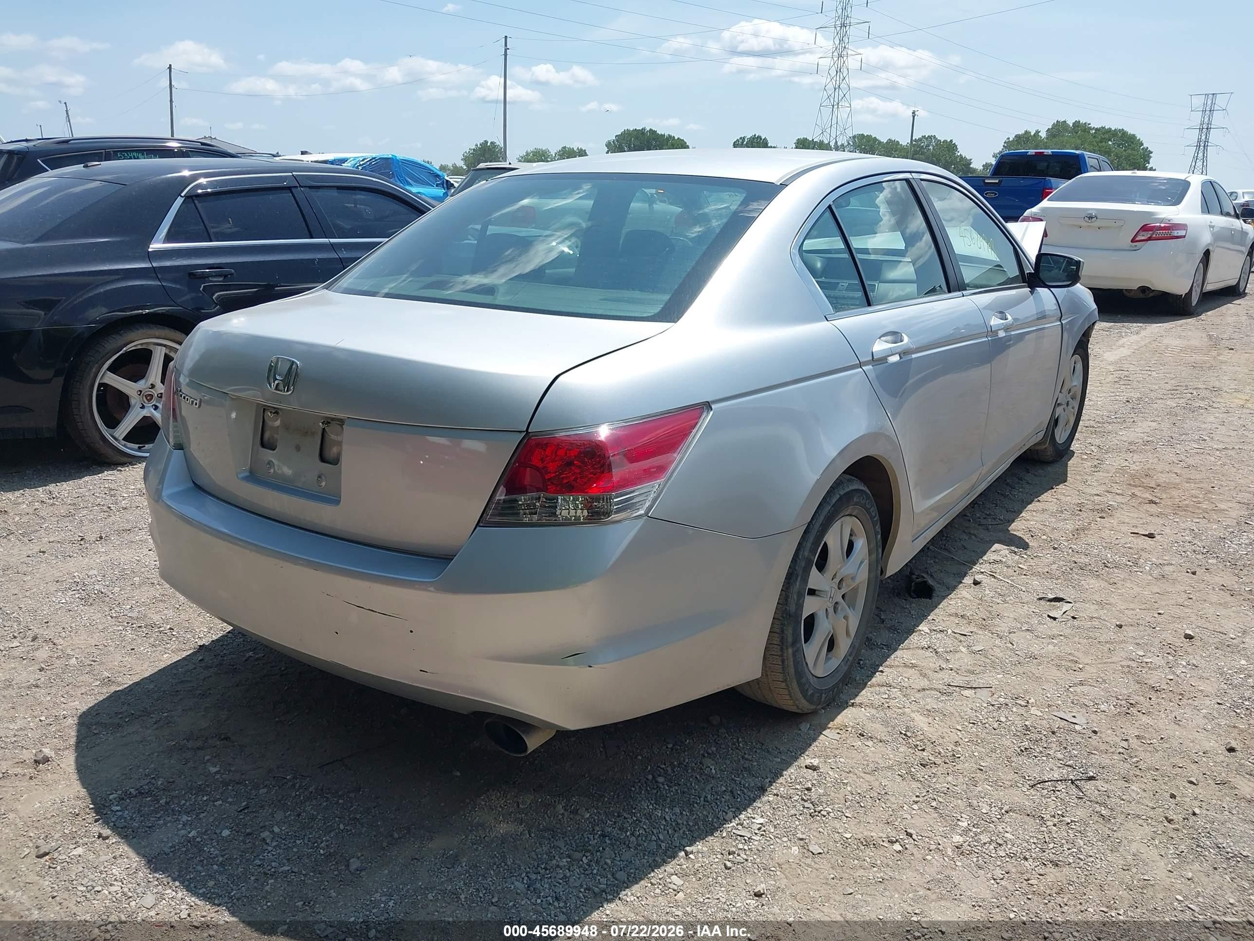 2008 Honda Accord 2.4 Lx-p Silver vin: 1HGCP26408A081605
