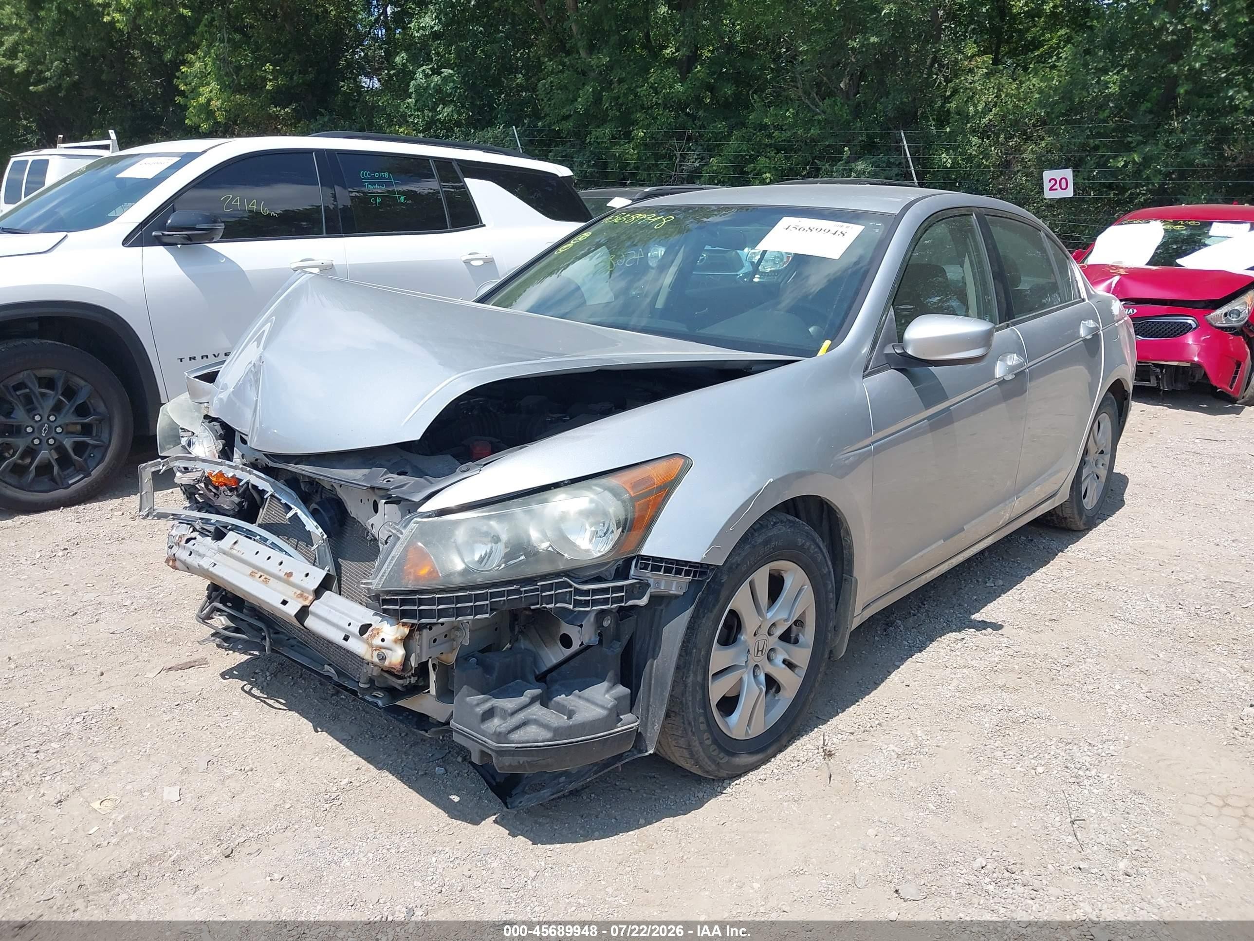2008 Honda Accord 2.4 Lx-p Silver vin: 1HGCP26408A081605