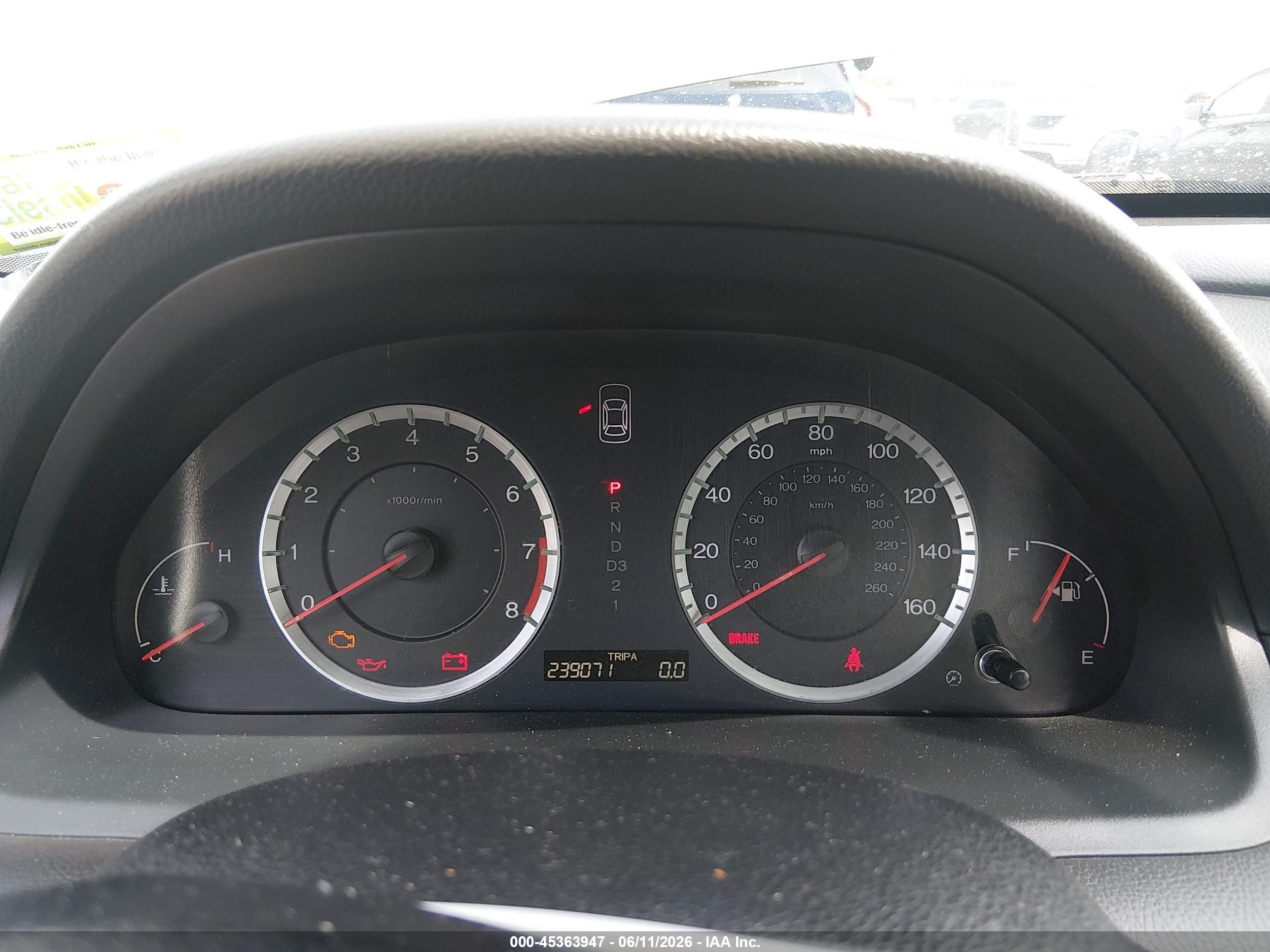 2008 Honda Accord 2.4 Lx-p Gray vin: 1HGCP26408A094113