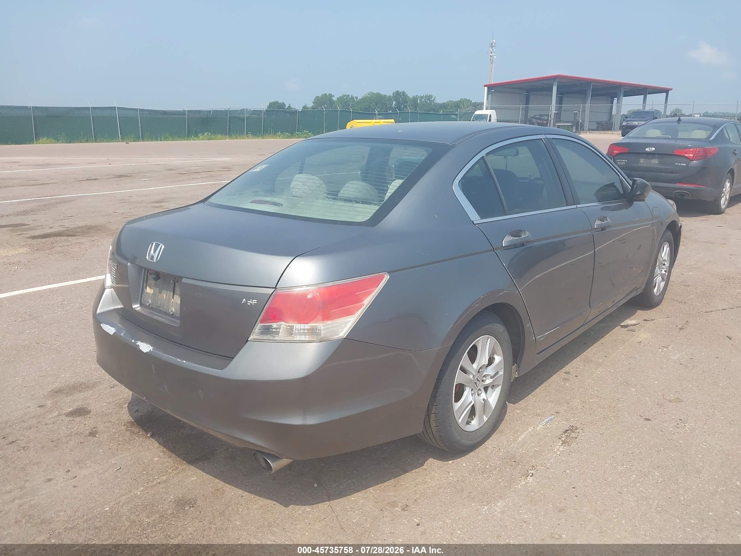 2008 Honda Accord 2.4 Lx-p Gray vin: 1HGCP26408A094676