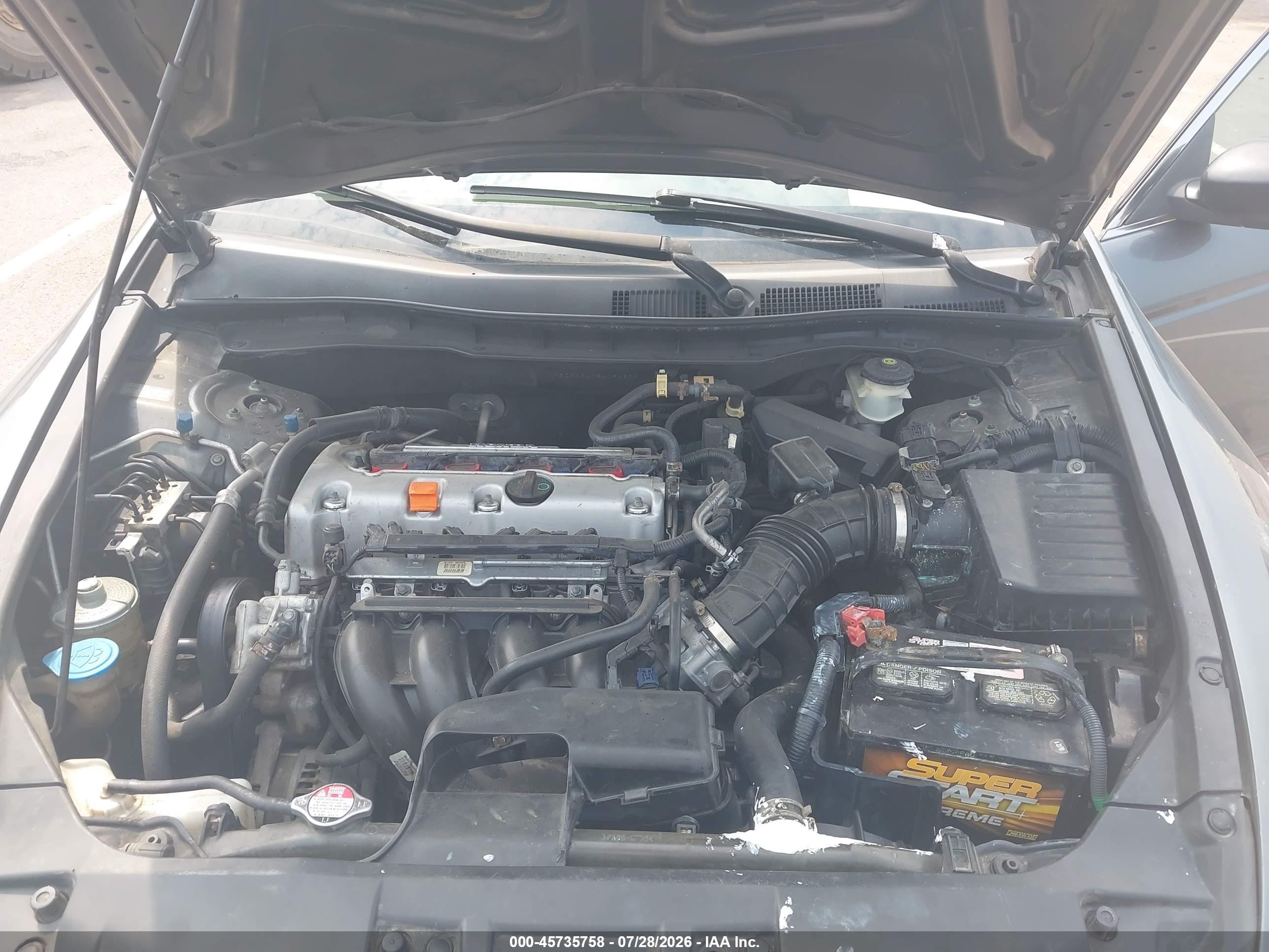 2008 Honda Accord 2.4 Lx-p Gray vin: 1HGCP26408A094676
