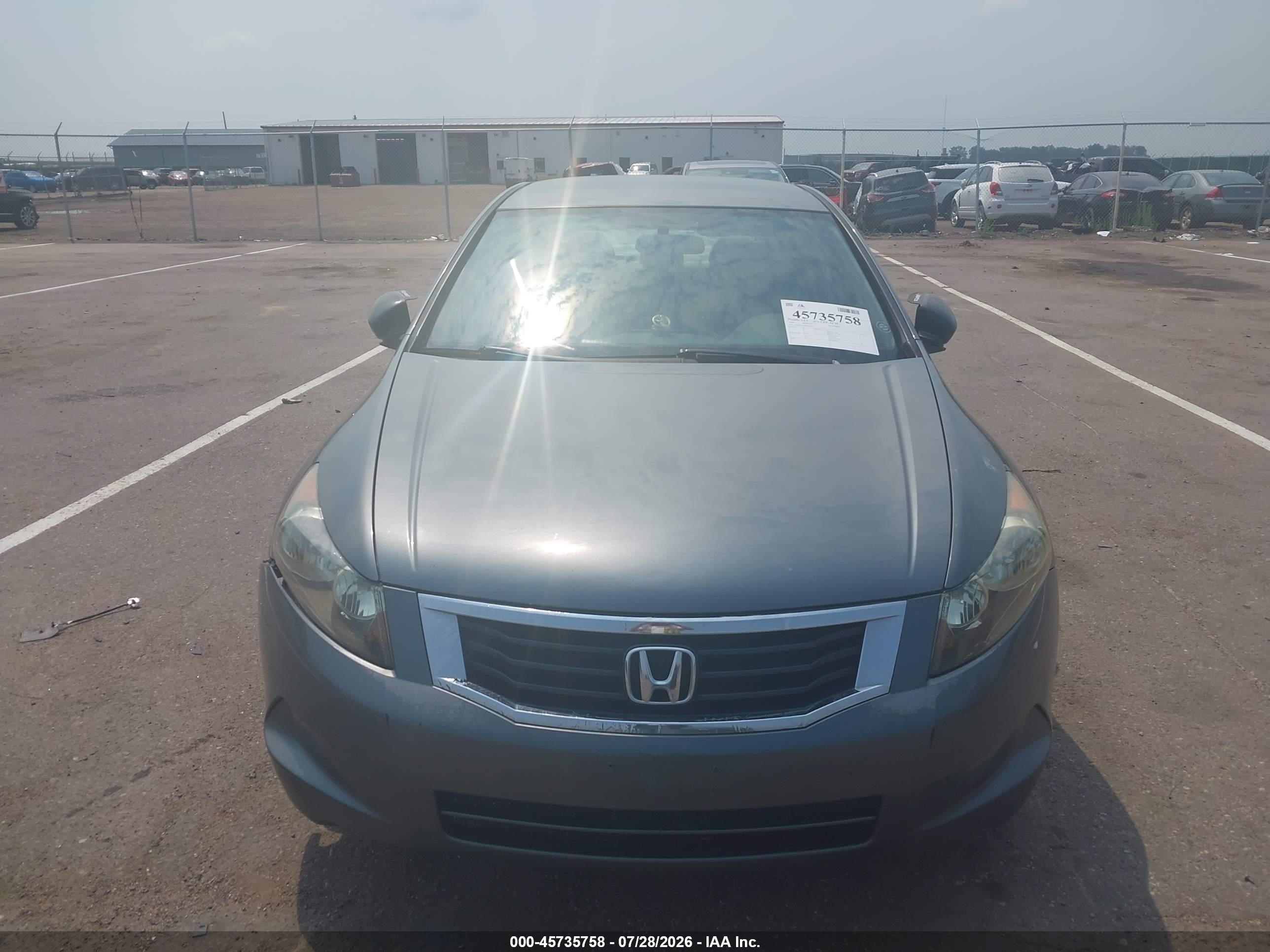 2008 Honda Accord 2.4 Lx-p Gray vin: 1HGCP26408A094676