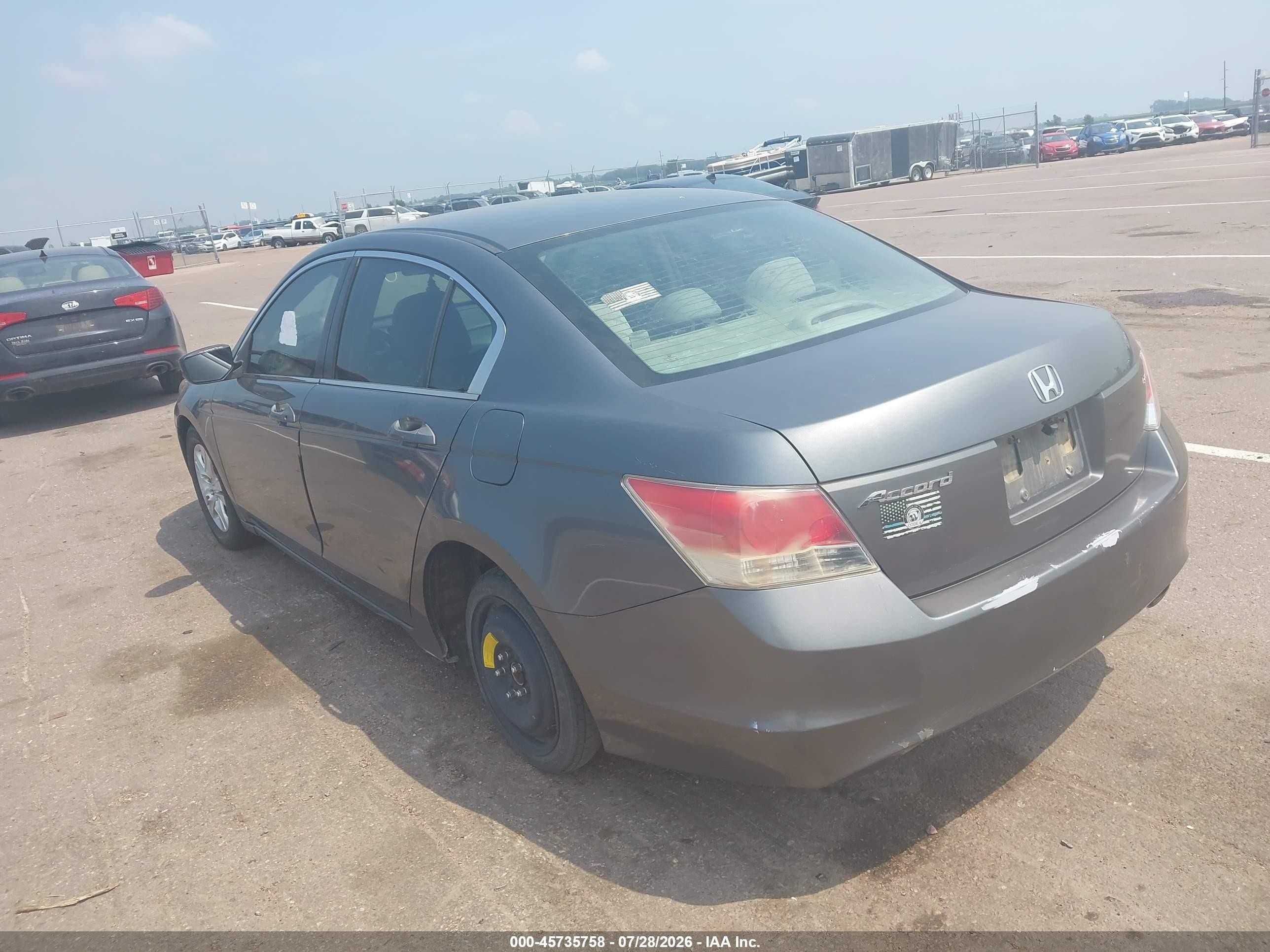 2008 Honda Accord 2.4 Lx-p Gray vin: 1HGCP26408A094676