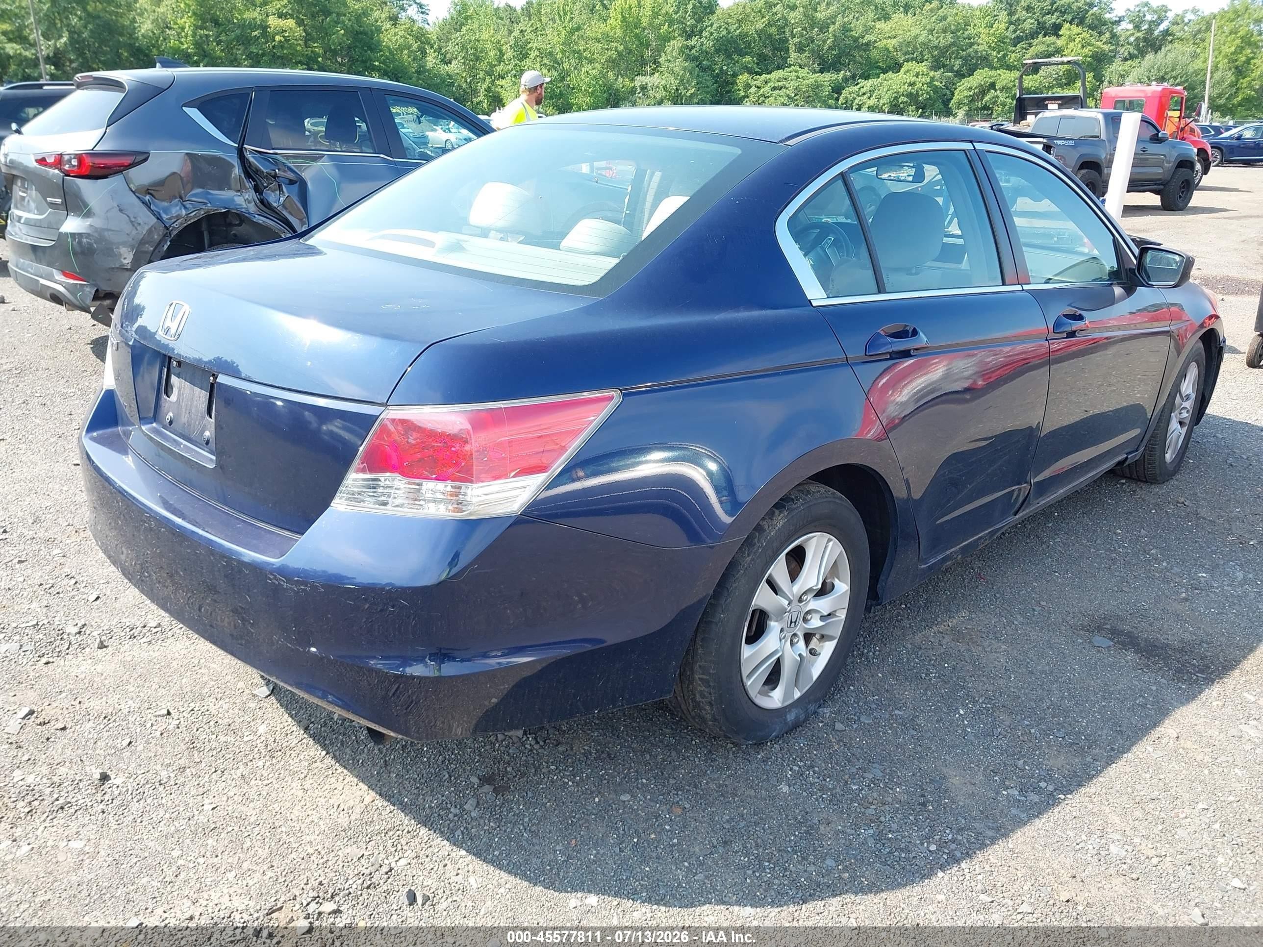 2008 Honda Accord 2.4 Lx-p Dark Blue vin: 1HGCP26408A105319