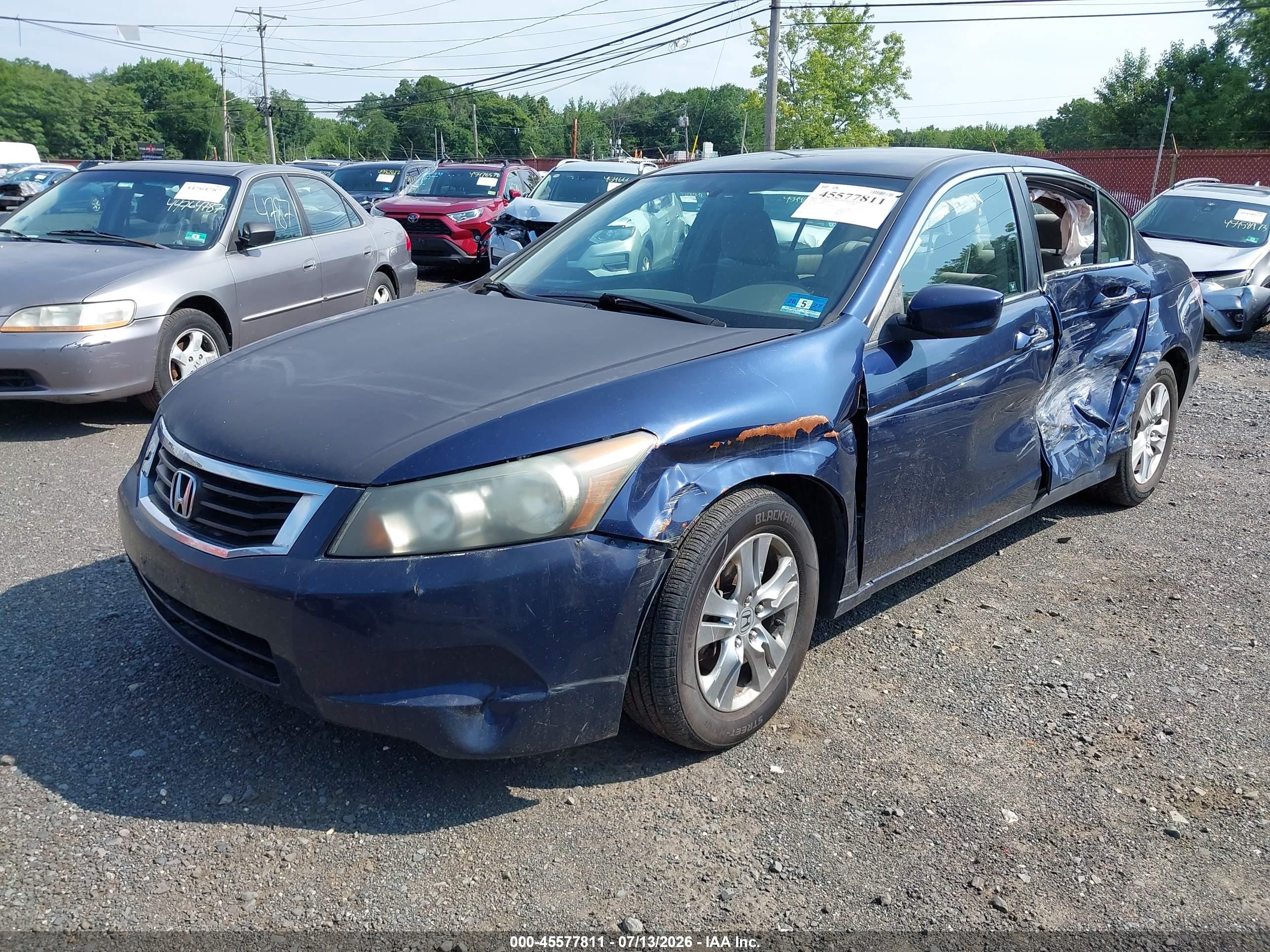 2008 Honda Accord 2.4 Lx-p Dark Blue vin: 1HGCP26408A105319