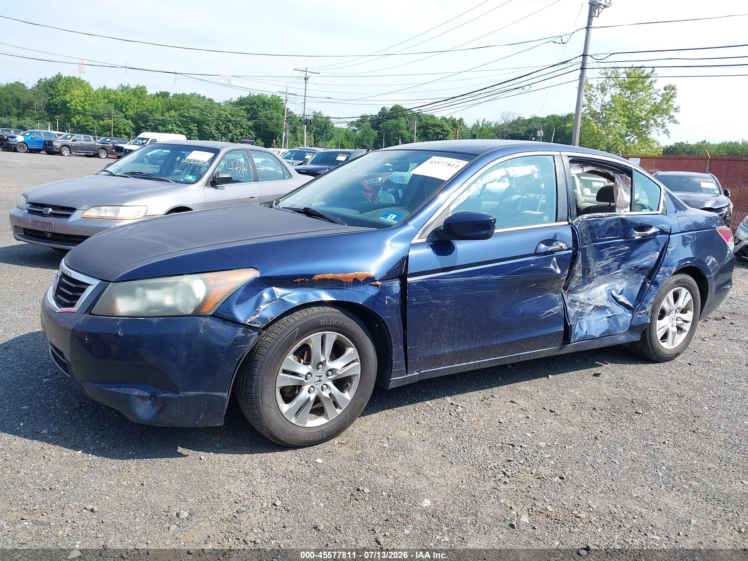 2008 Honda Accord 2.4 Lx-p Dark Blue vin: 1HGCP26408A105319