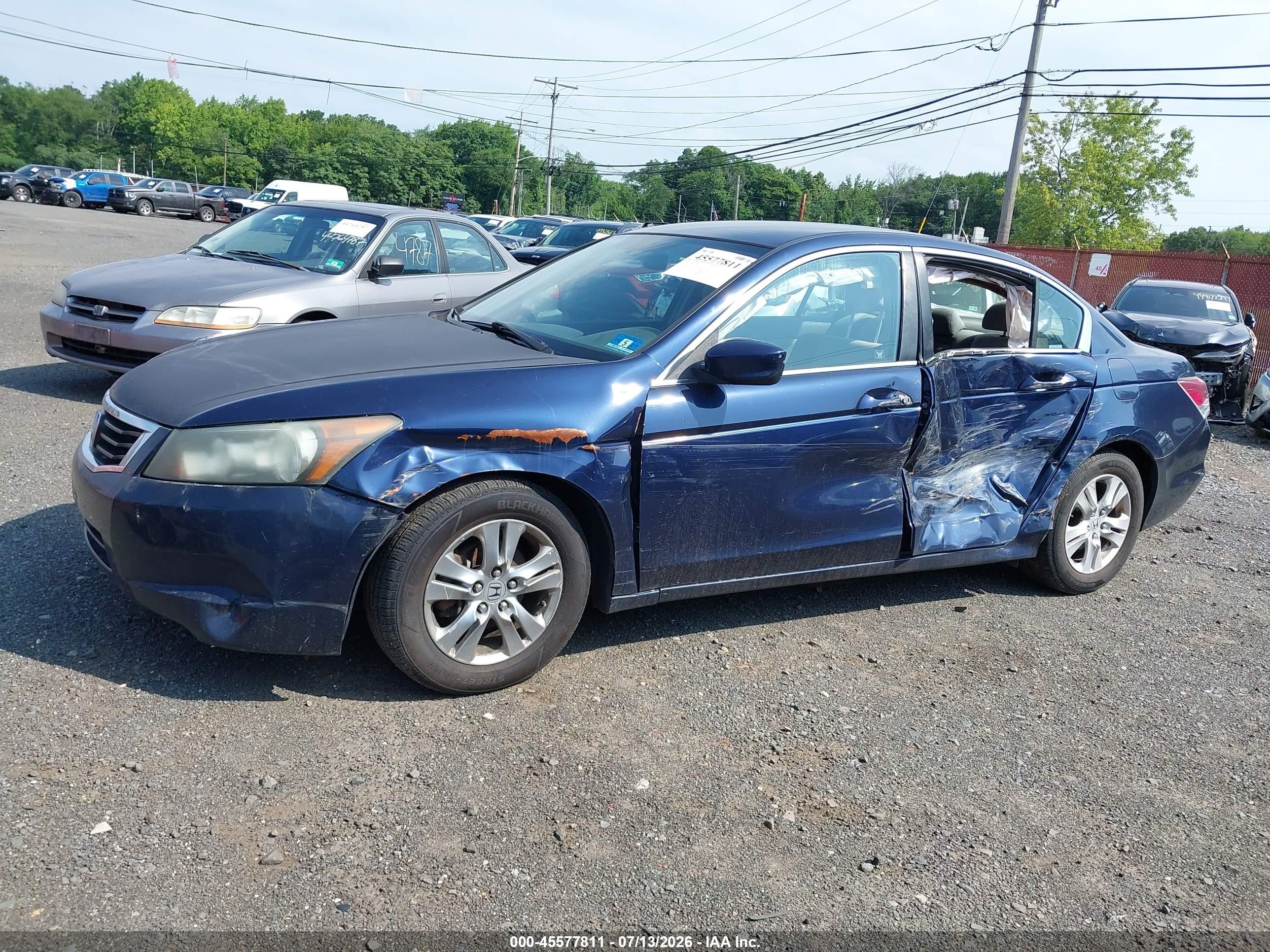2008 Honda Accord 2.4 Lx-p Dark Blue vin: 1HGCP26408A105319