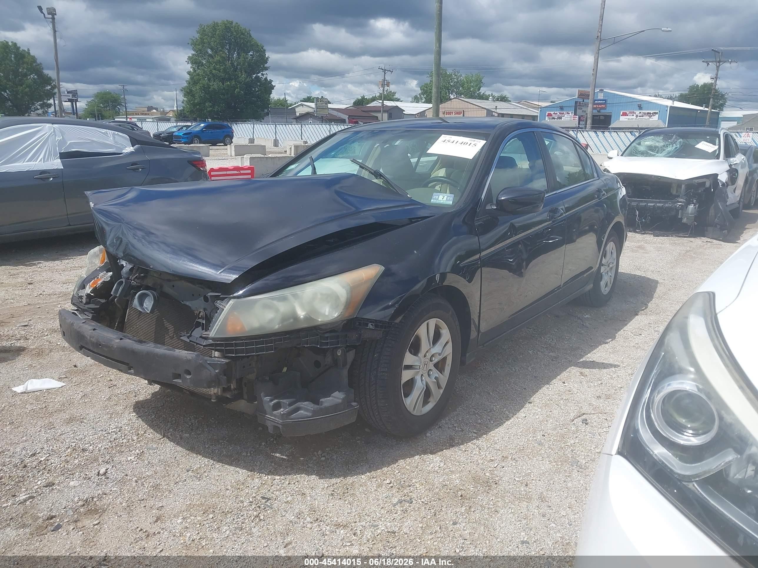 2008 Honda Accord 2.4 Lx-p Black vin: 1HGCP26408A115395
