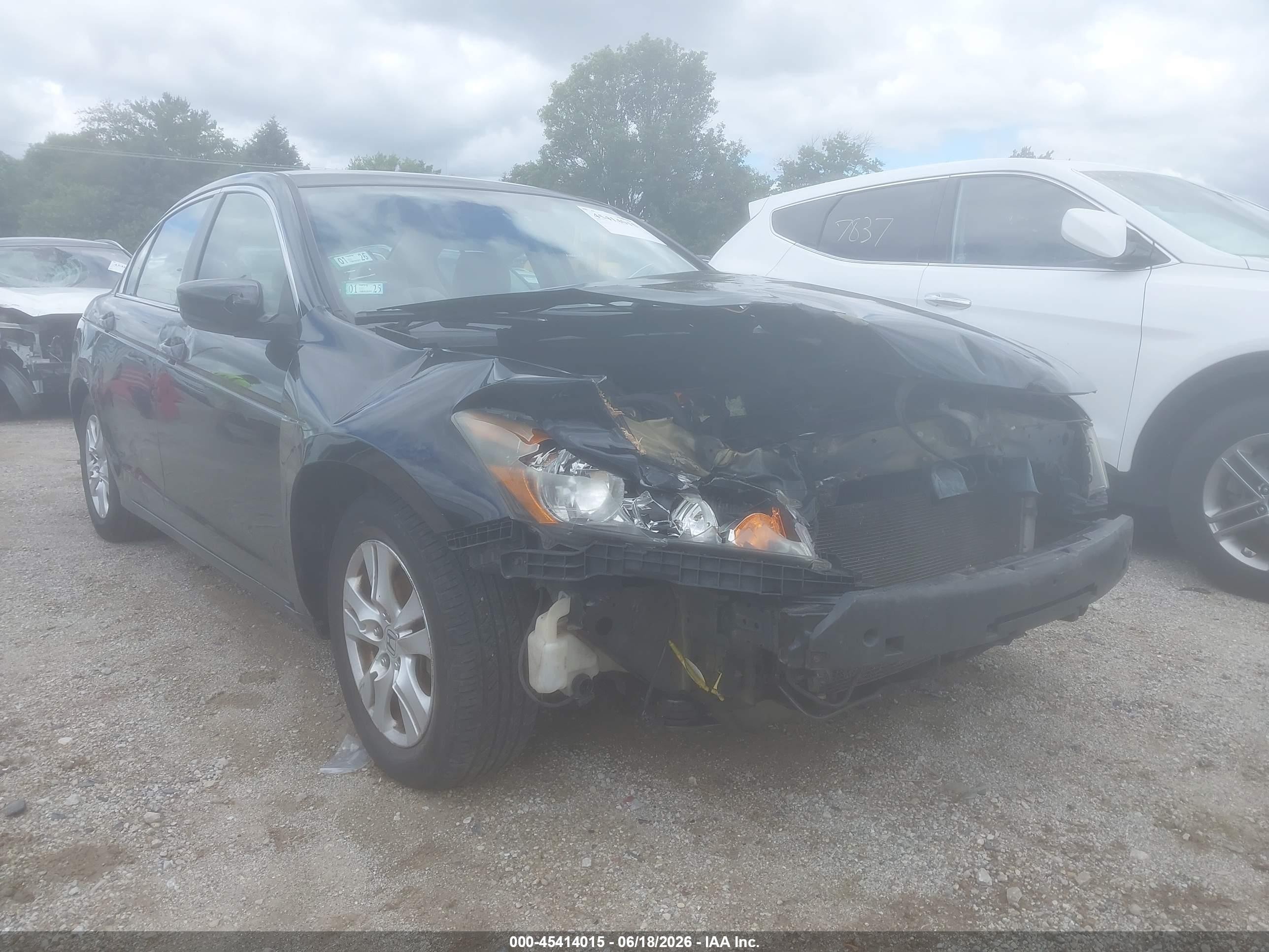 2008 Honda Accord 2.4 Lx-p Black vin: 1HGCP26408A115395