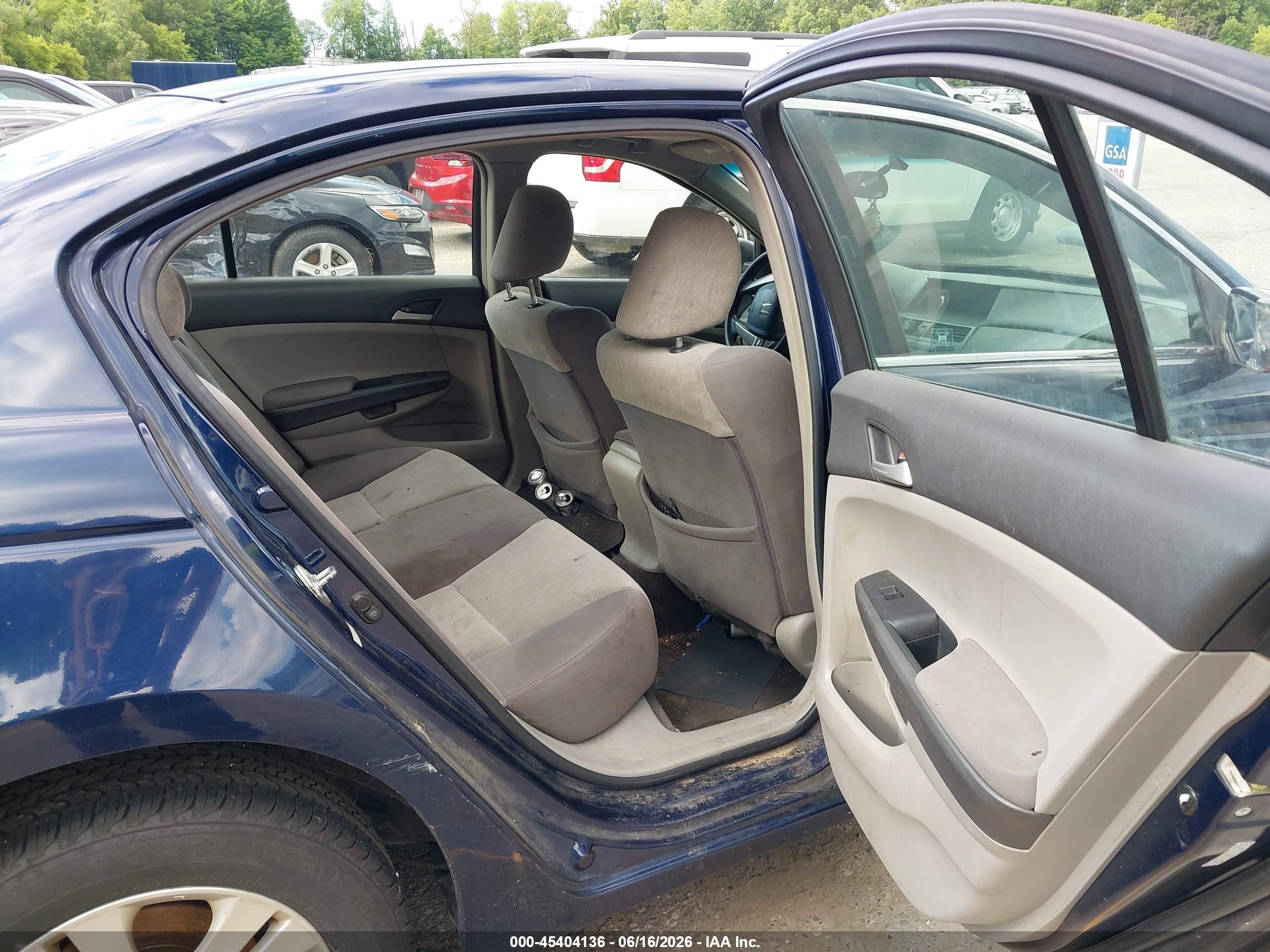 2008 Honda Accord 2.4 Lx-p Синий vin: 1HGCP26408A162538