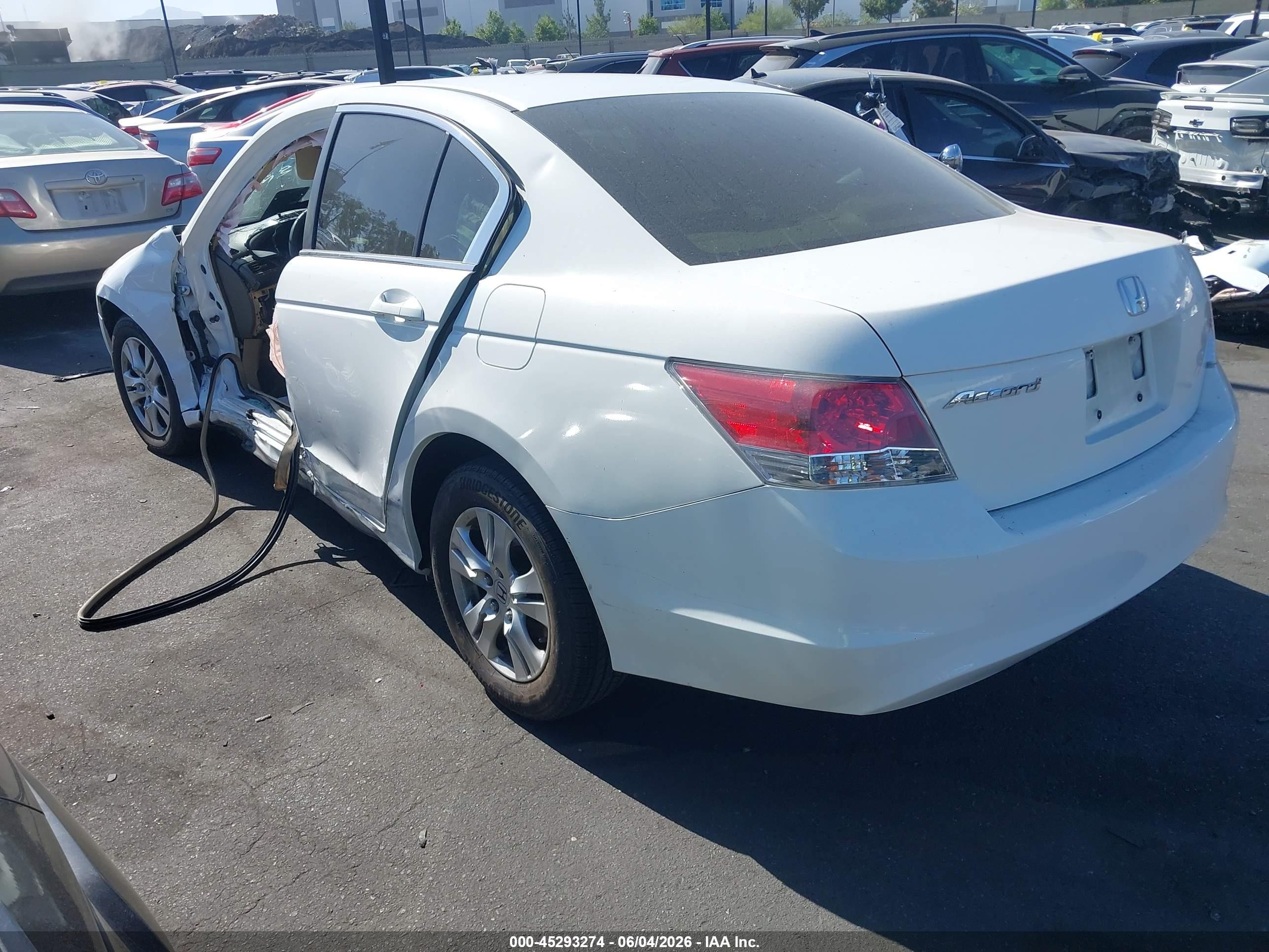 2009 Honda Accord 2.4 Lx-p Белый vin: 1HGCP26409A036729