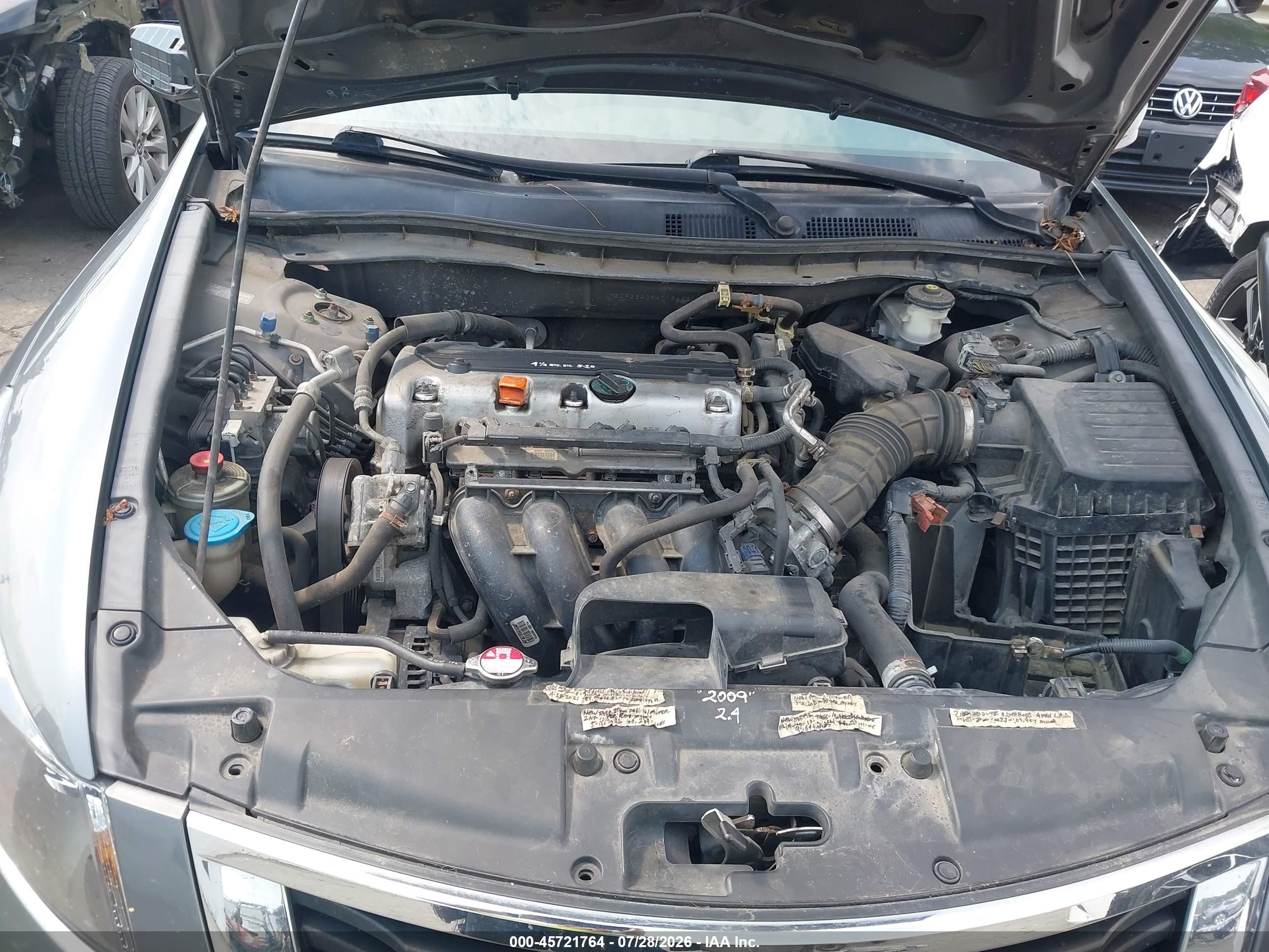 2009 Honda Accord 2.4 Lx-p Silver vin: 1HGCP26409A116466