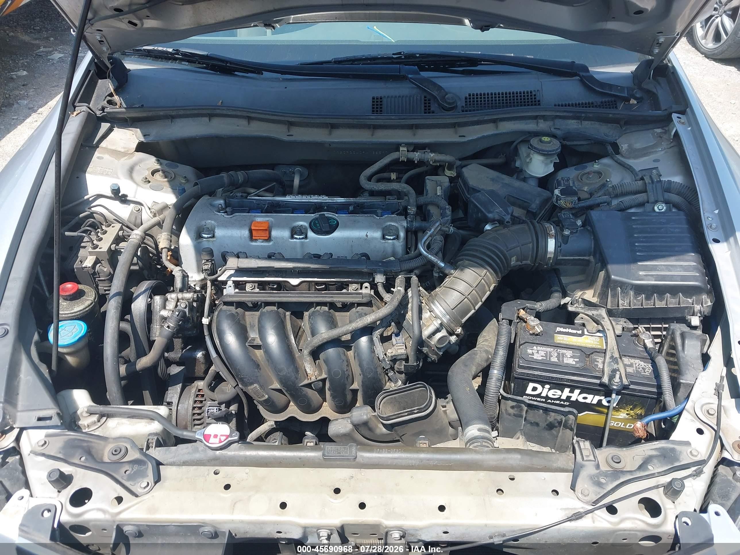 2009 Honda Accord 2.4 Lx-p Серебряный vin: 1HGCP26409A168597