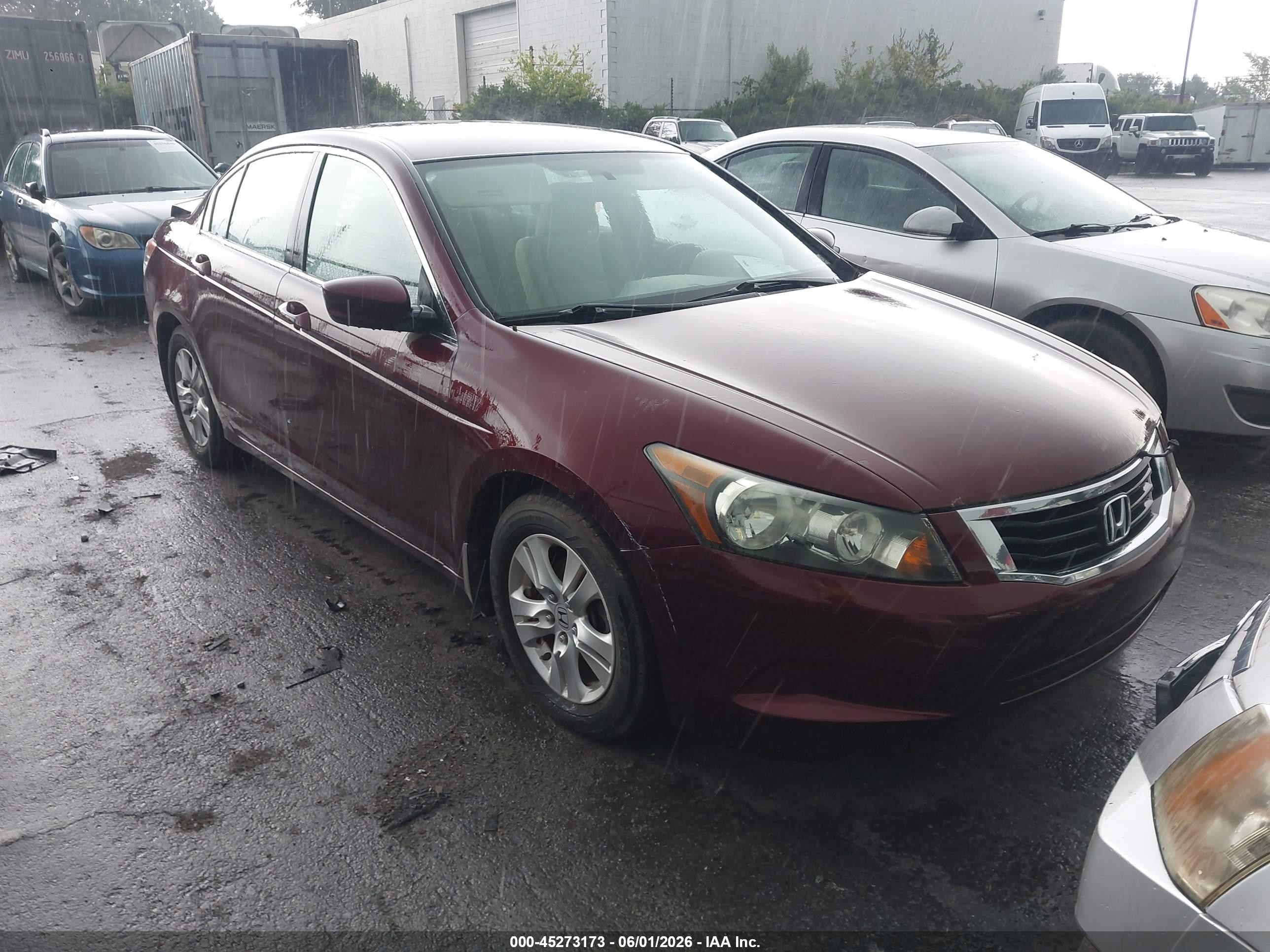 2008 Honda Accord 2.4 Lx-p Maroon vin: 1HGCP26418A162354