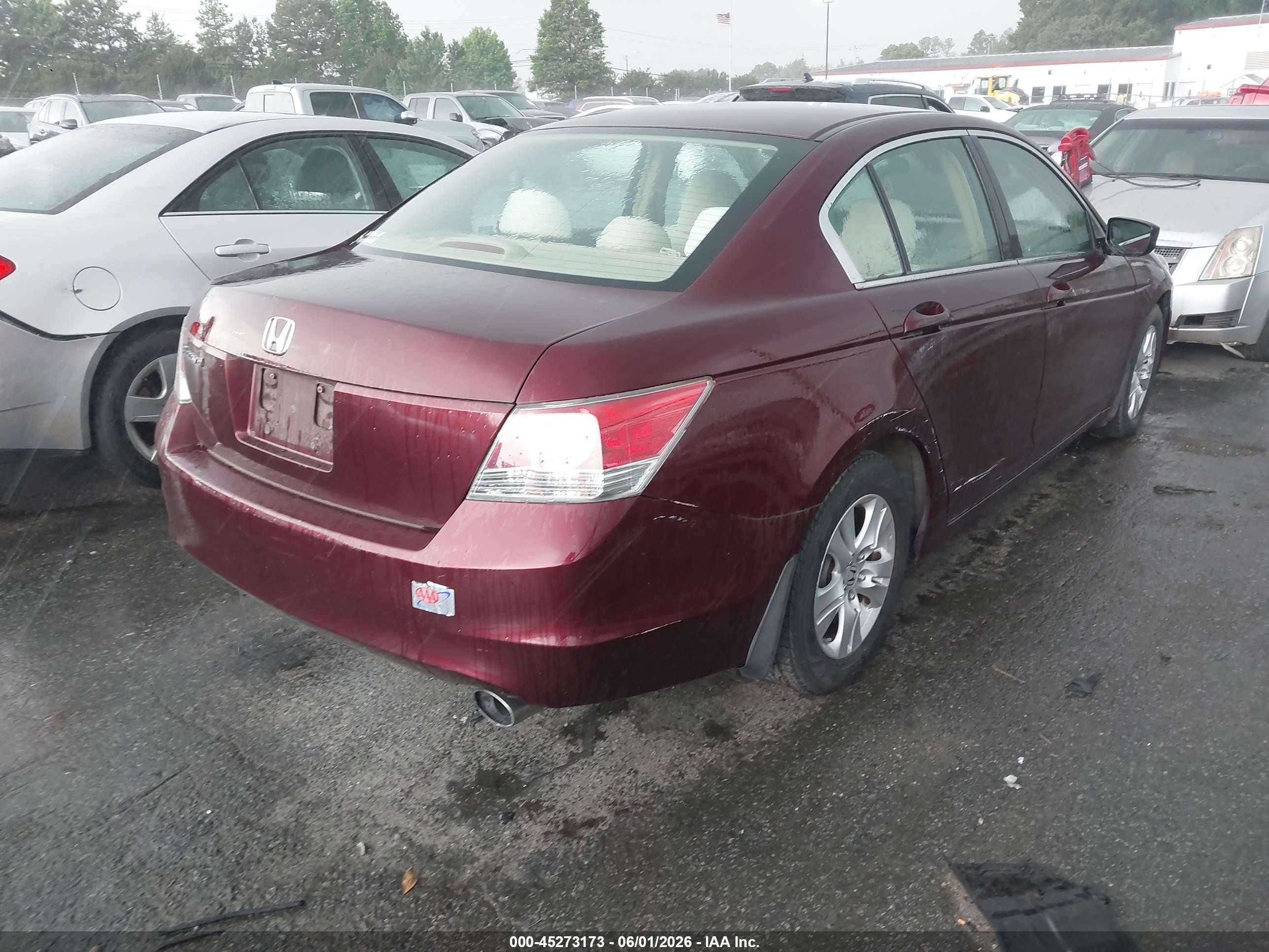 2008 Honda Accord 2.4 Lx-p Maroon vin: 1HGCP26418A162354