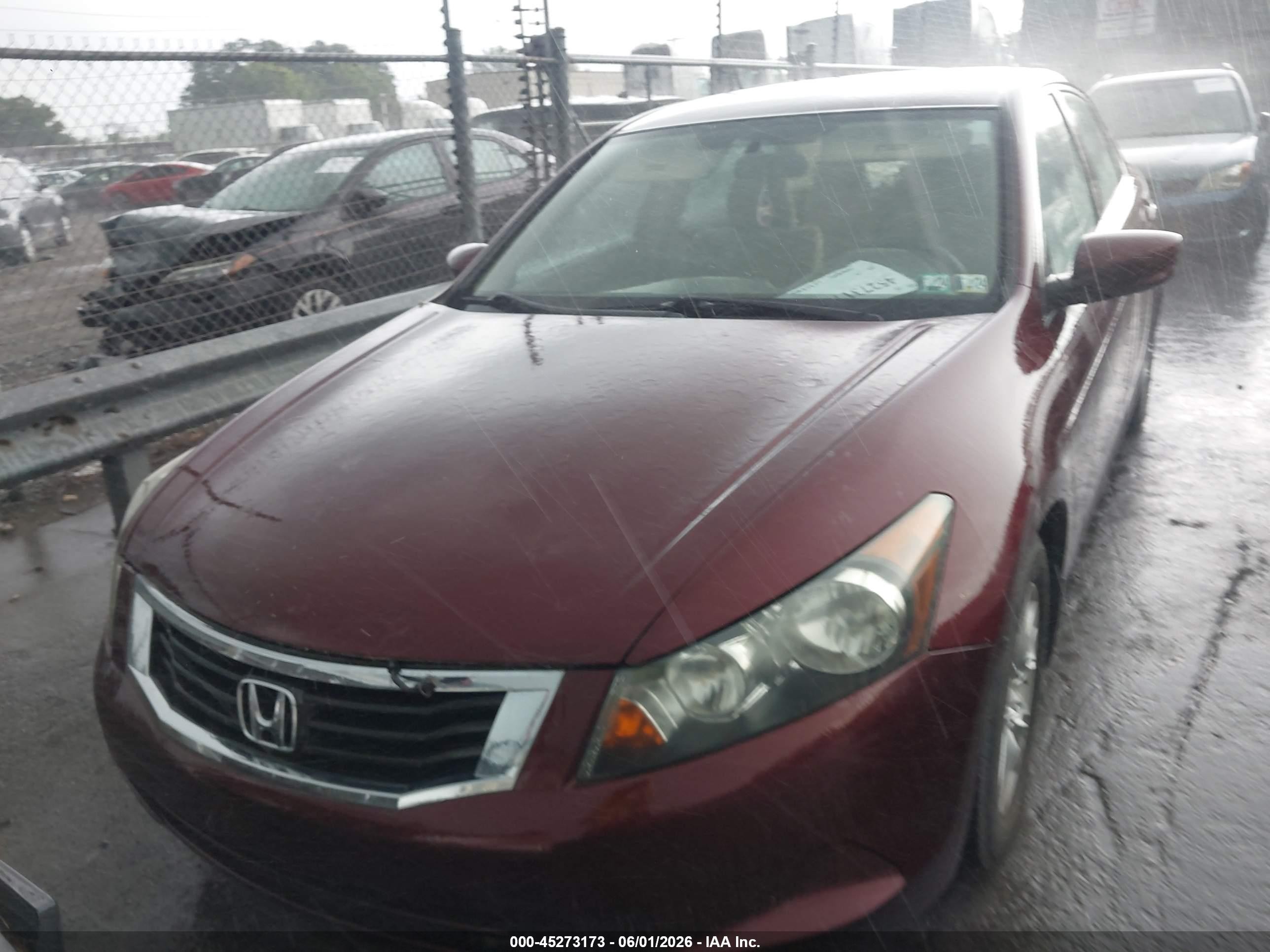 2008 Honda Accord 2.4 Lx-p Maroon vin: 1HGCP26418A162354