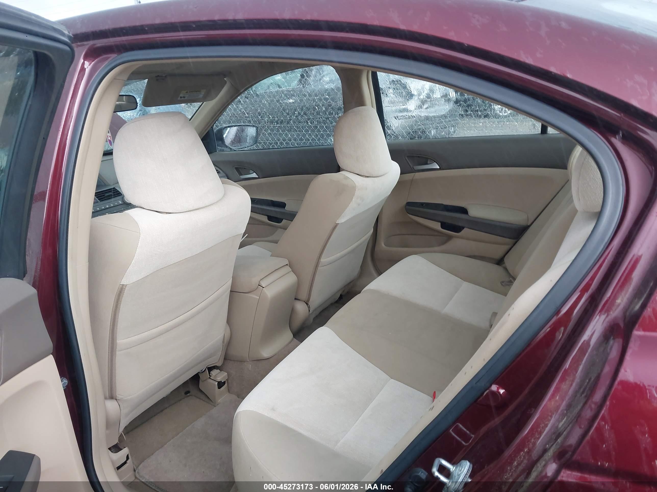 2008 Honda Accord 2.4 Lx-p Maroon vin: 1HGCP26418A162354